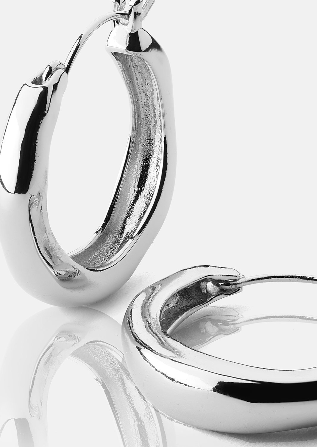 Boucle d’oreille Mila Hoops - Plaquée argent