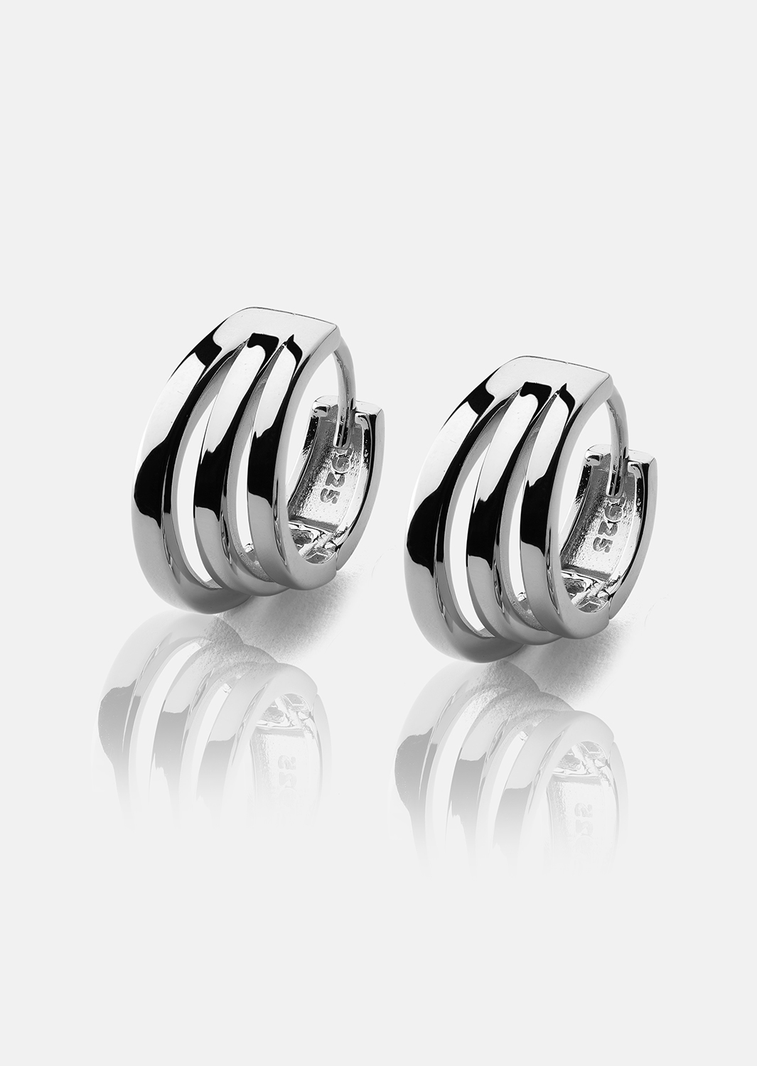 Boucles d’oreilles Trio - Plaquées argent