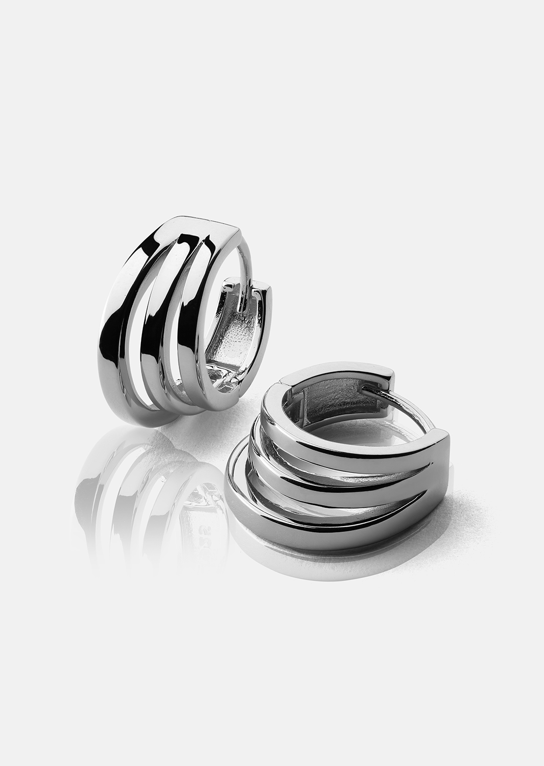 Boucles d’oreilles Trio - Plaquées argent