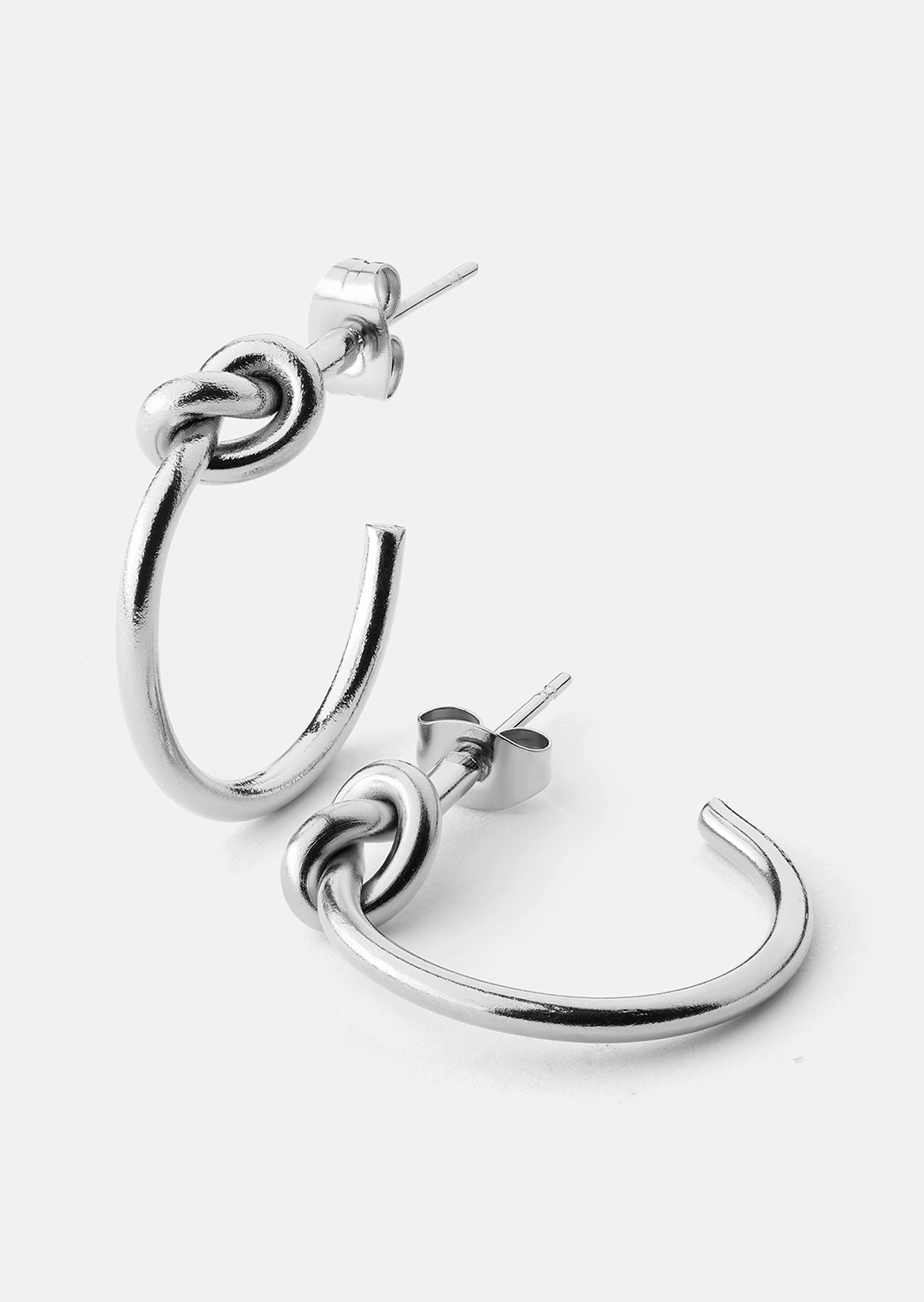 Loop Boucles d’oreilles – Plaquées argent
