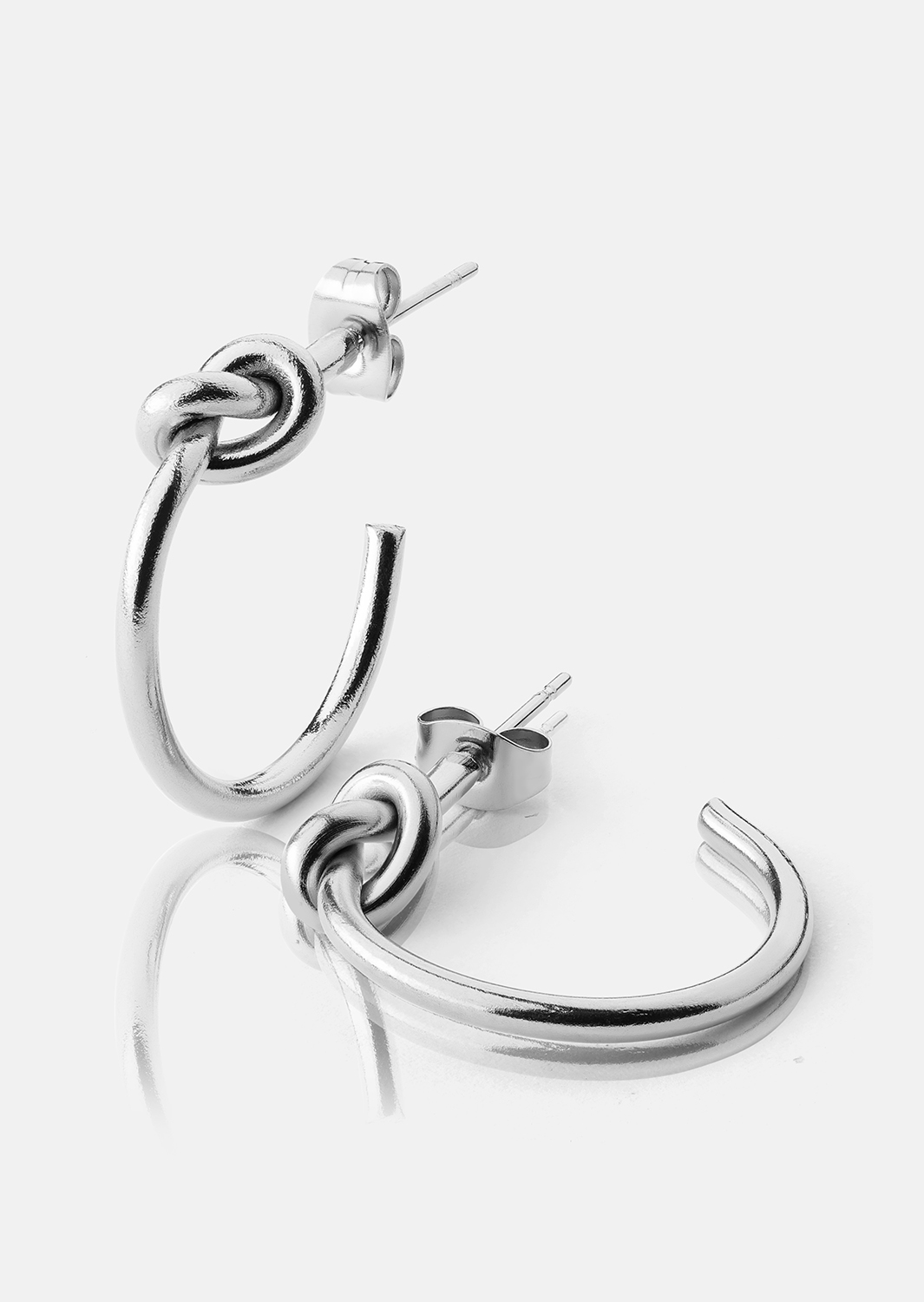 Loop Boucles d’oreilles – Plaquées argent