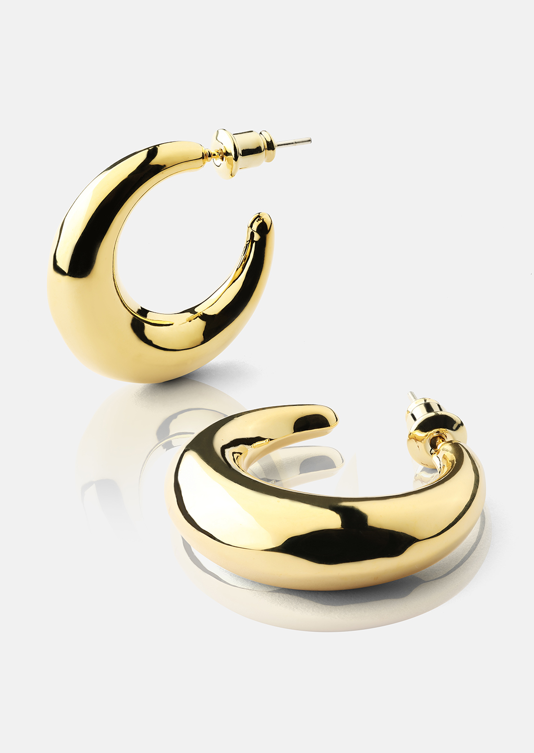 Loop Boucles d’oreilles – 18k Plaquées or