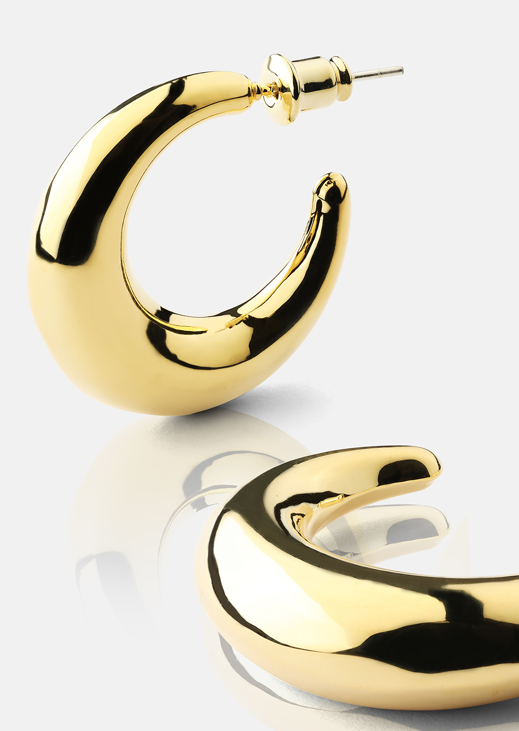 Loop Boucles d’oreilles – 18k Plaquées or
