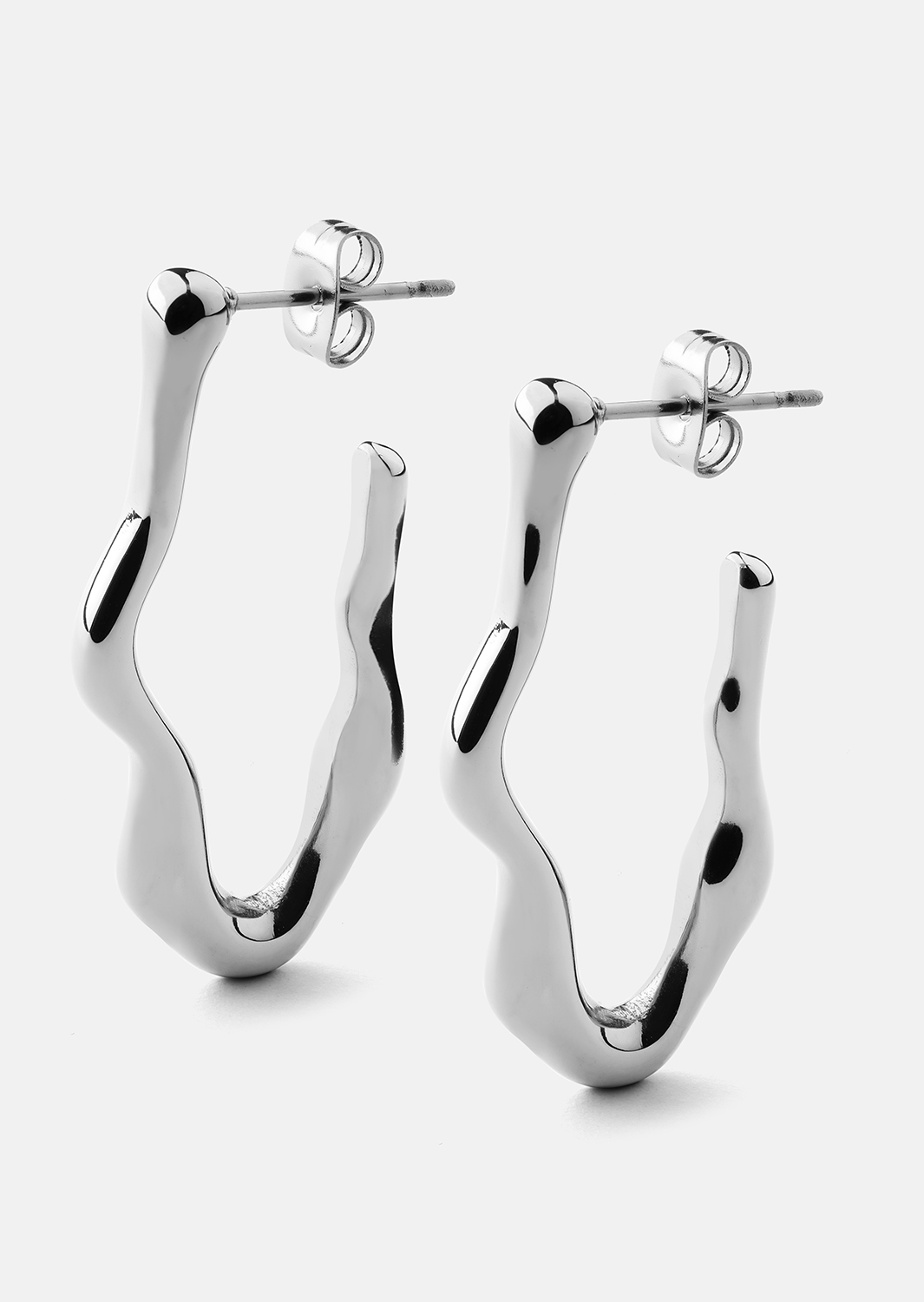 Flow Boucles d’oreilles – Plaquées argent