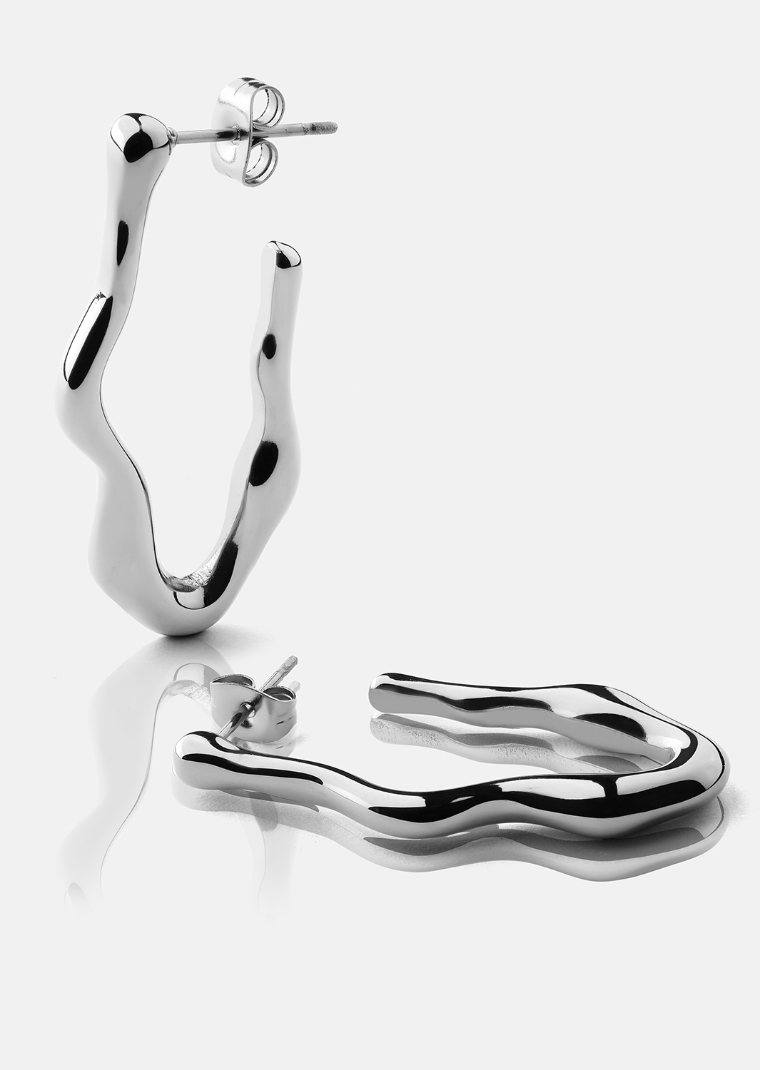 Flow Boucles d’oreilles – Plaquées argent