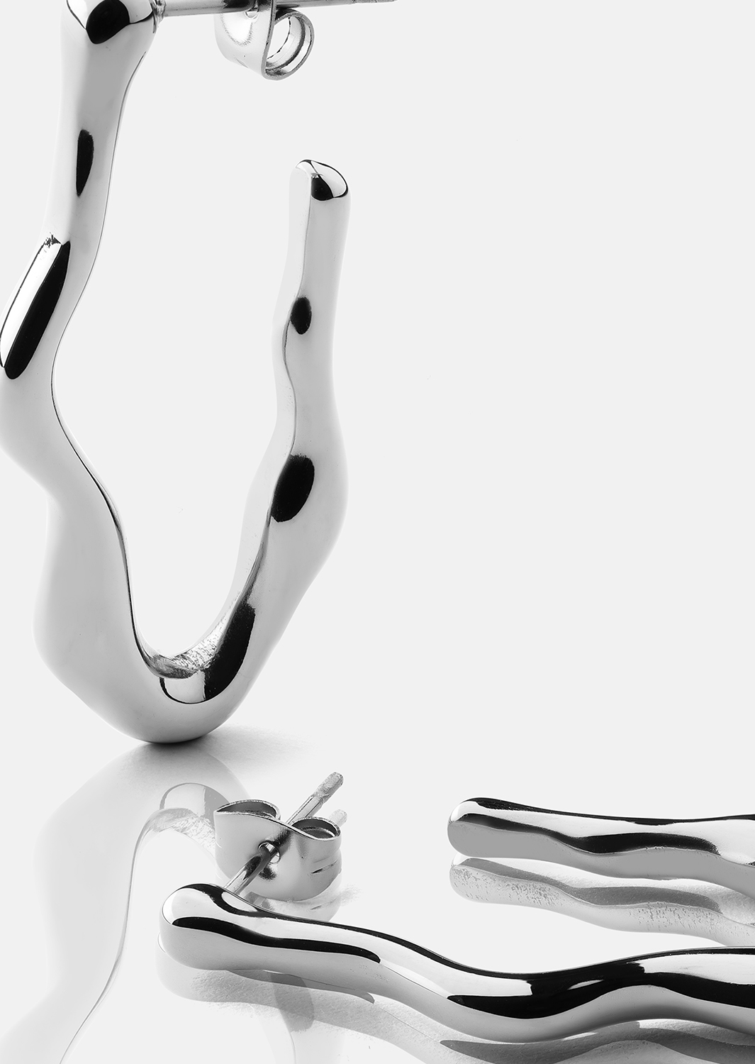 Flow Boucles d’oreilles – Plaquées argent