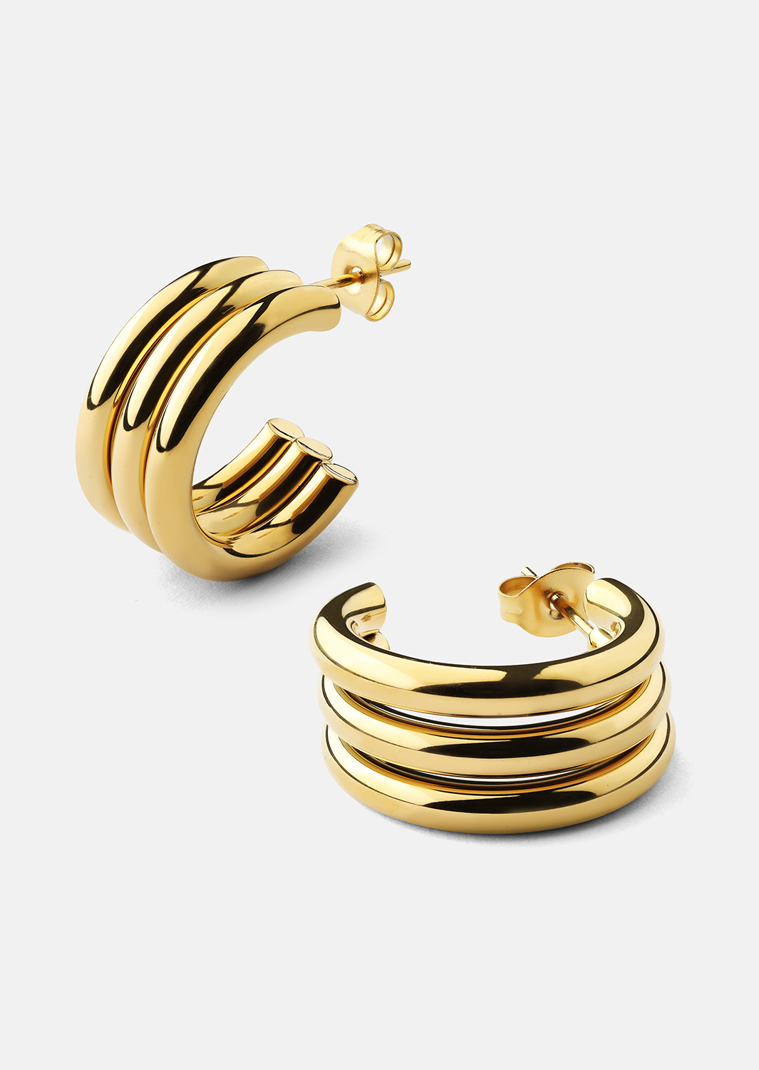 Riflia Boucle d'oreille - 18k Plaquée or