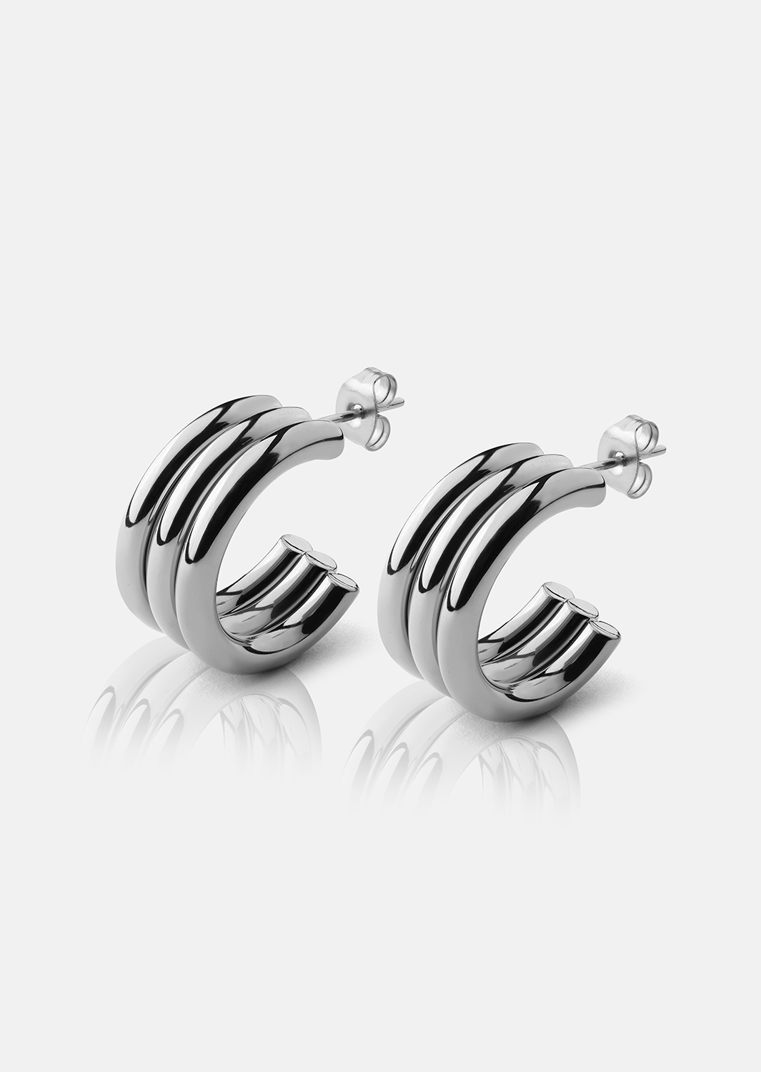 Riflia Boucle d'oreille - Plaquée argent