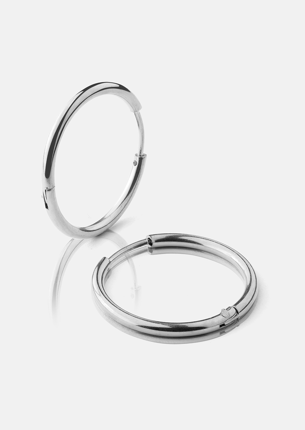 Boucle d’oreille Classic Medium - Plaquée argent