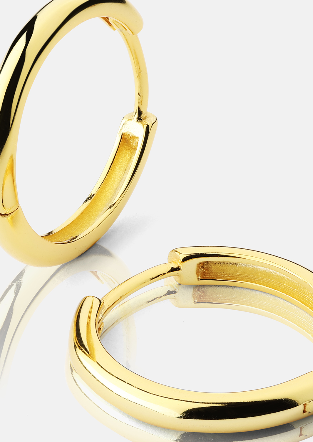 Boucle d’oreille Shine Hoops - 18k Plaquée or