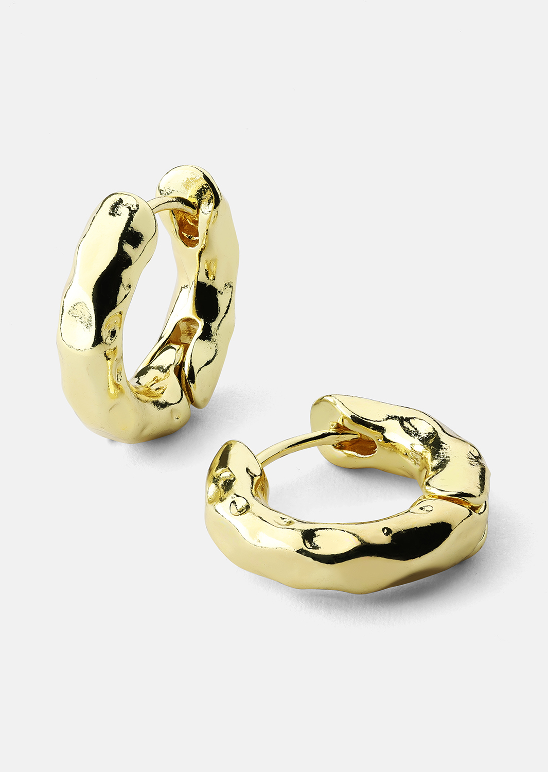 Boucle d’oreille Luxe Ripple Hoops - 18k Plaquée or