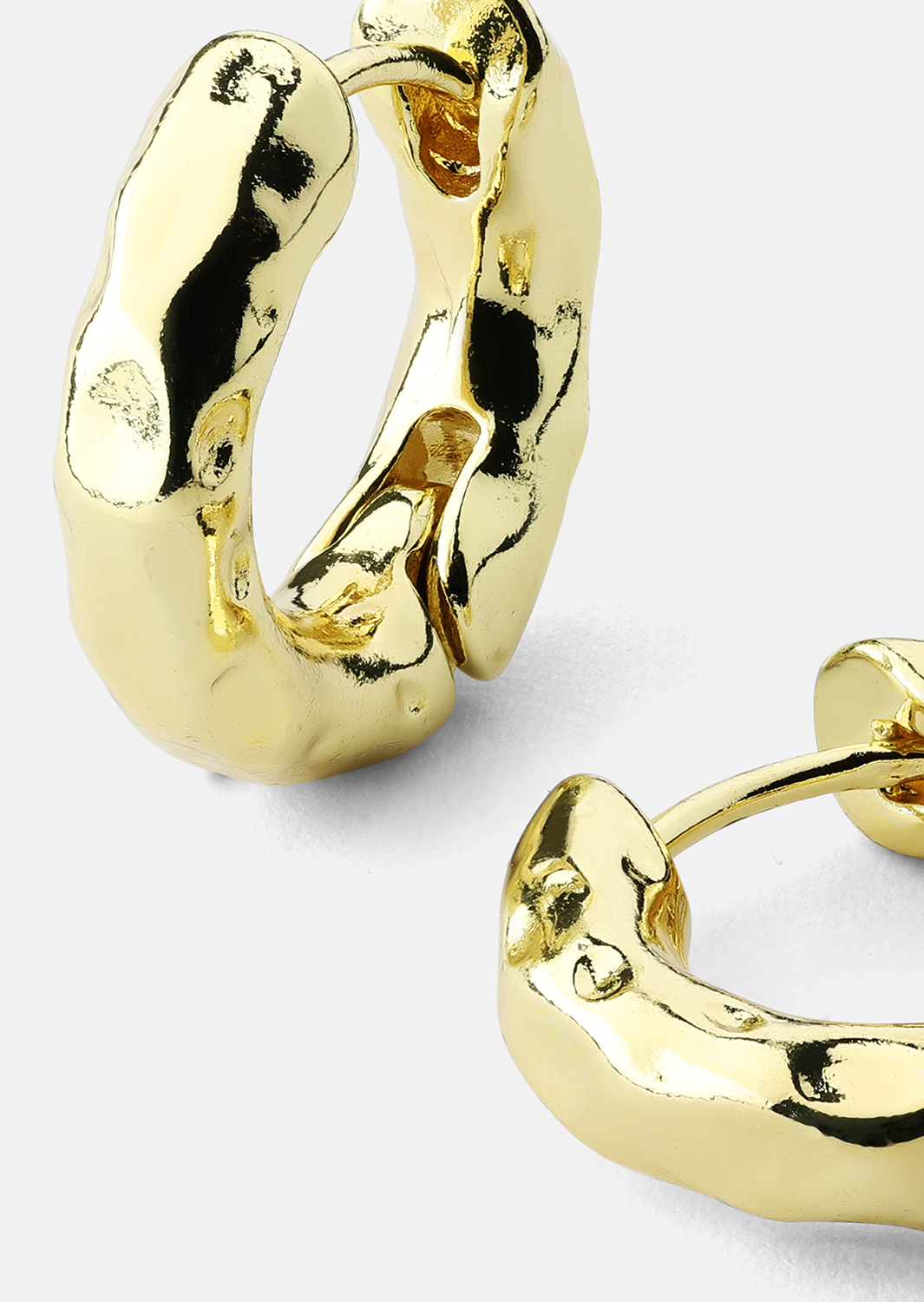 Boucle d’oreille Luxe Ripple Hoops - 18k Plaquée or