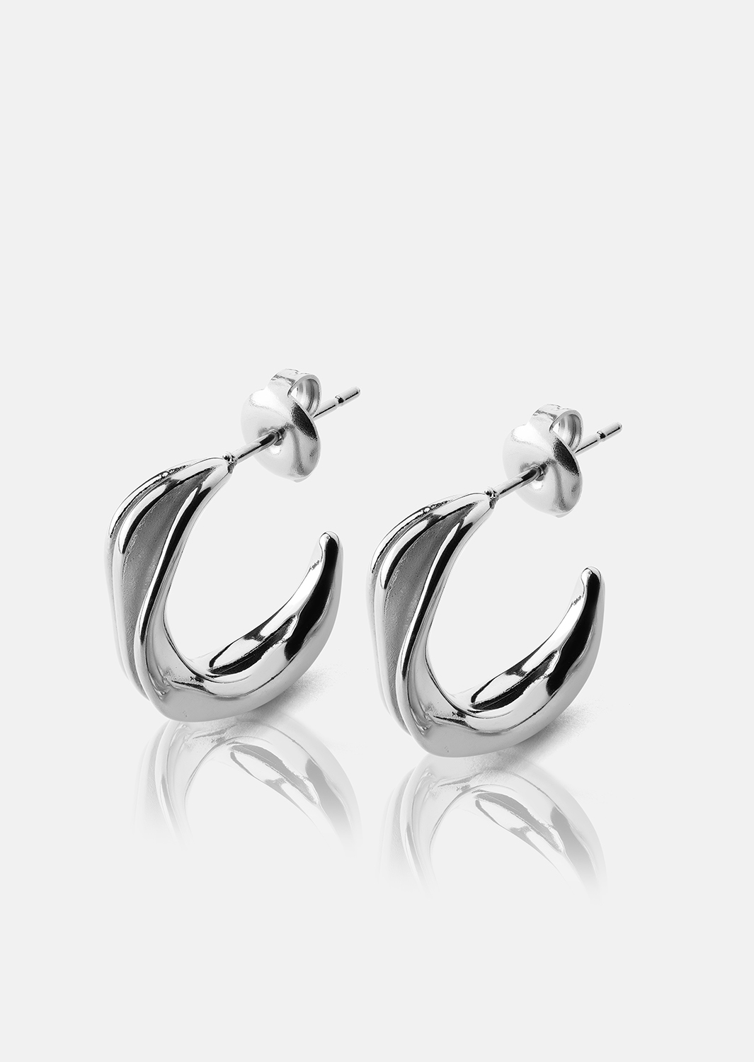 Boucles d’oreilles Gleaming Flow - Plaquées argent