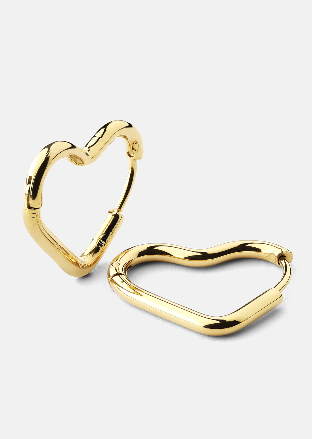 Boucle d’oreille Heart's Embrace - 18k Plaquée or