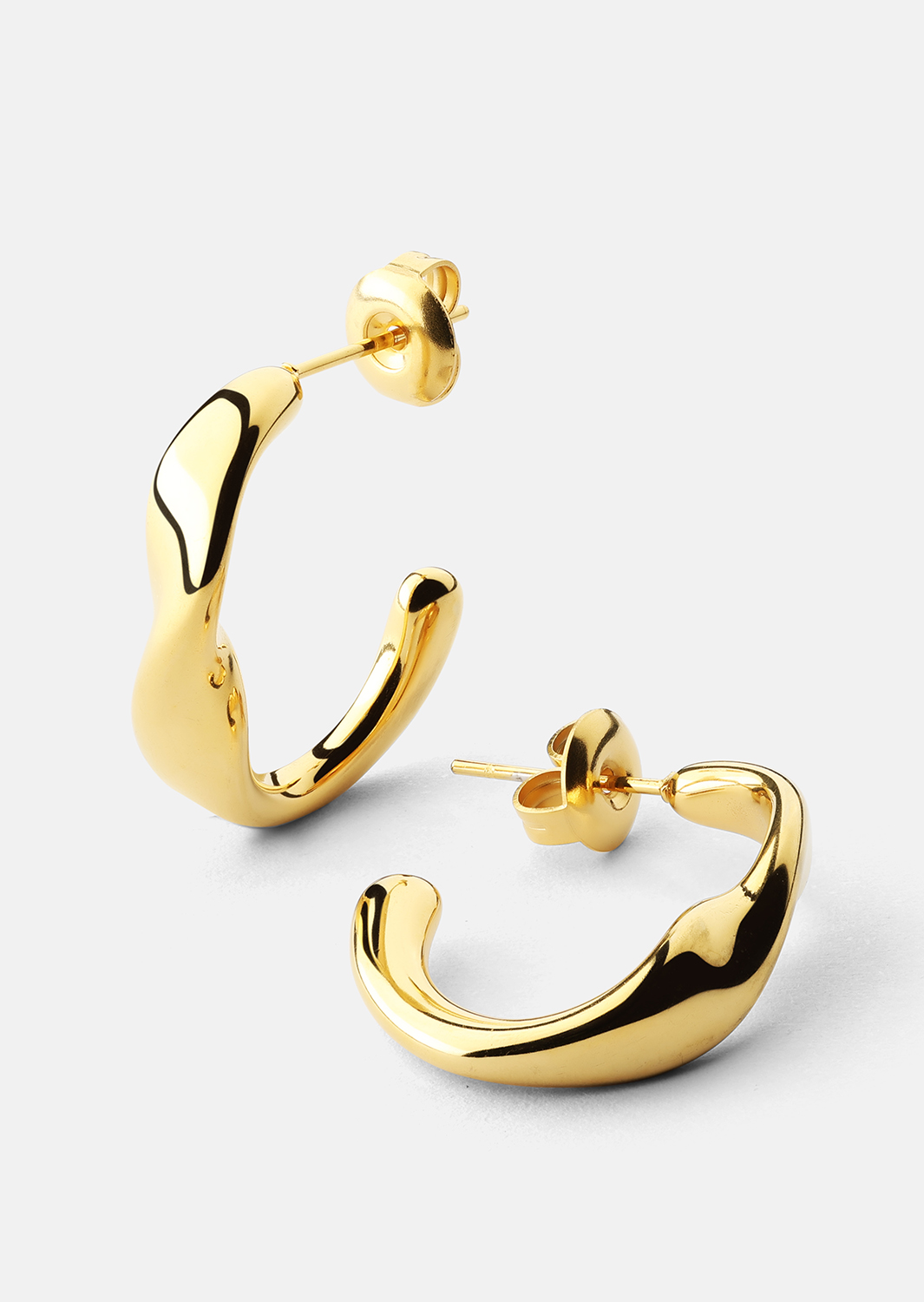 Boucle d'oreille Flow Gleam - 18k Plaquée or