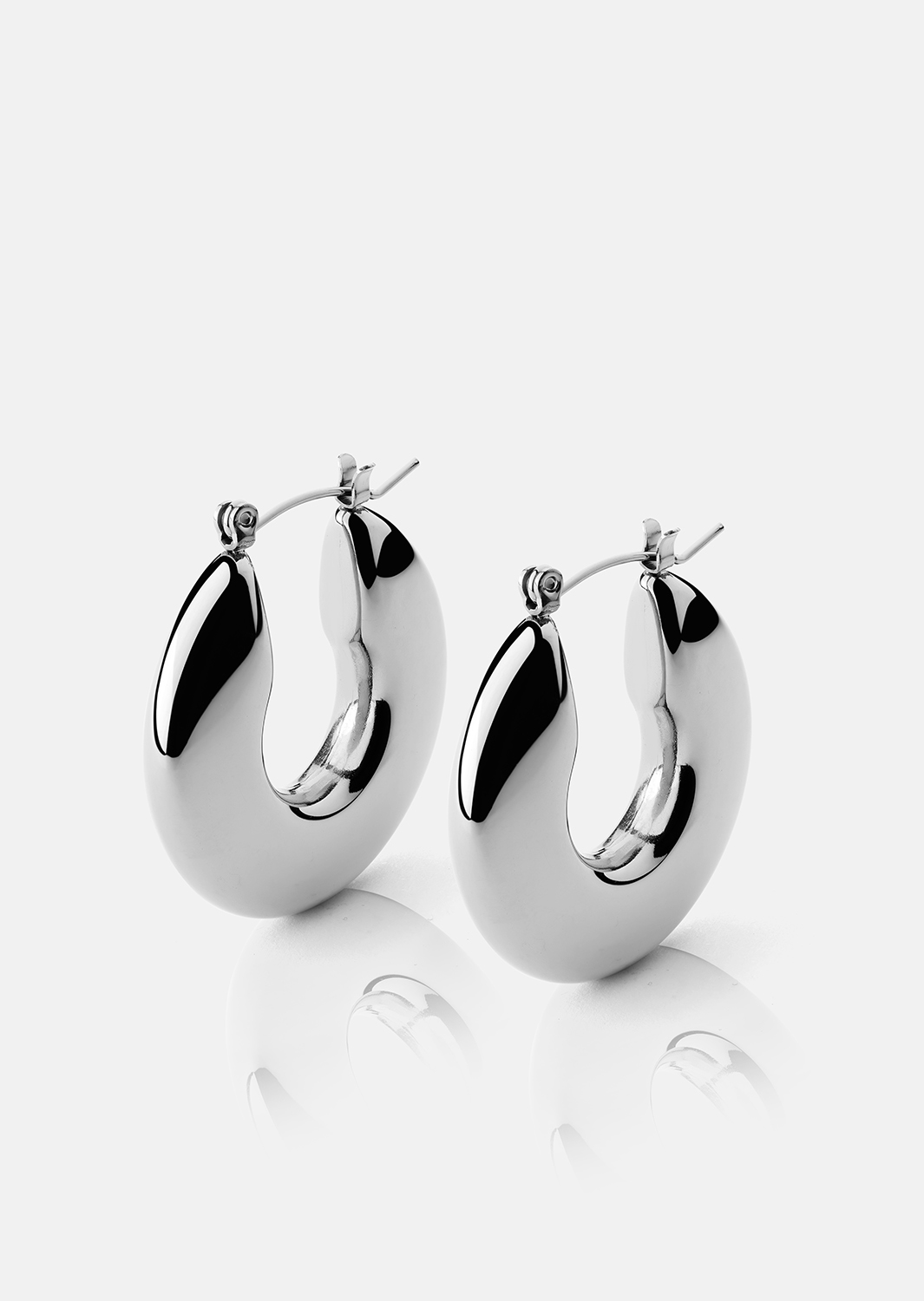 Boucle d’oreille Luna Bold Hoops - Plaquée argent
