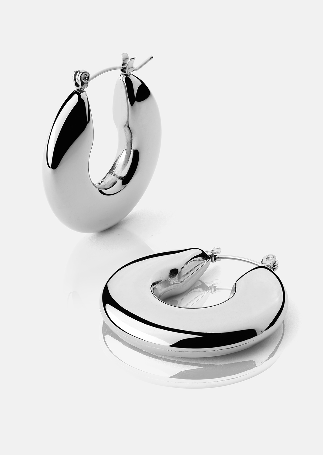Boucle d’oreille Luna Bold Hoops - Plaquée argent