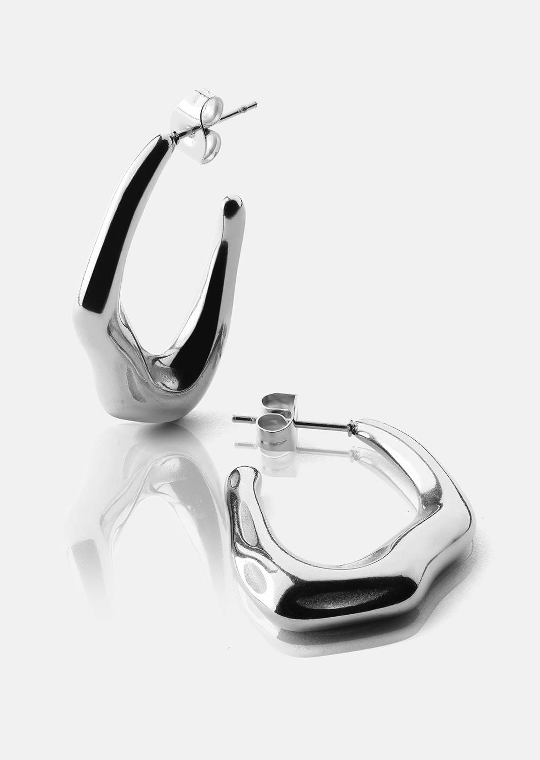 Boucle d’oreille Bold Drops - Plaquée argent