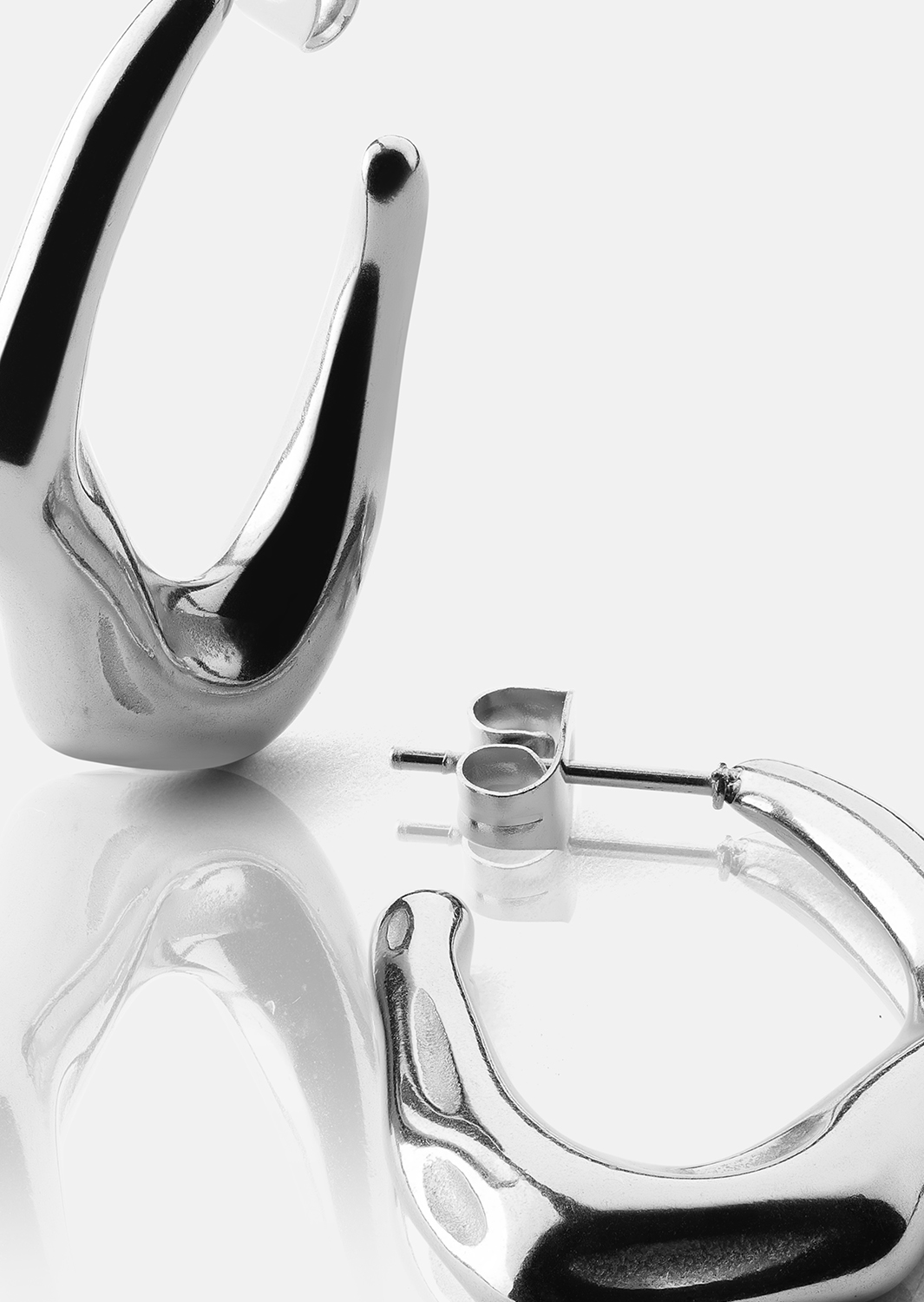 Boucle d’oreille Bold Drops - Plaquée argent