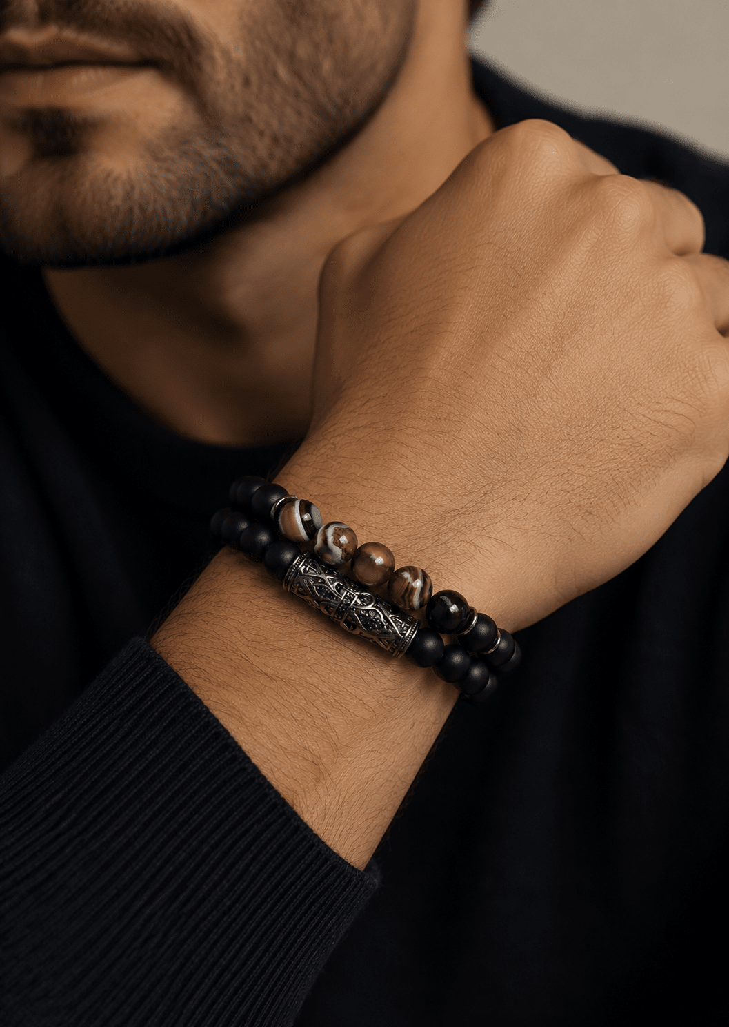 Bracelet perlé Ebon Legacy