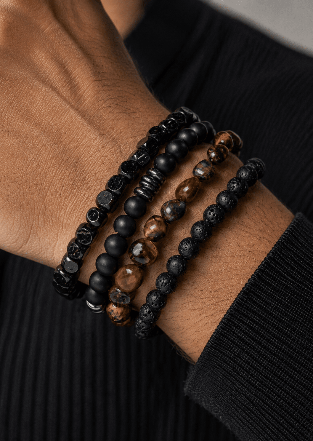 Bracelet perlé Granite Realm