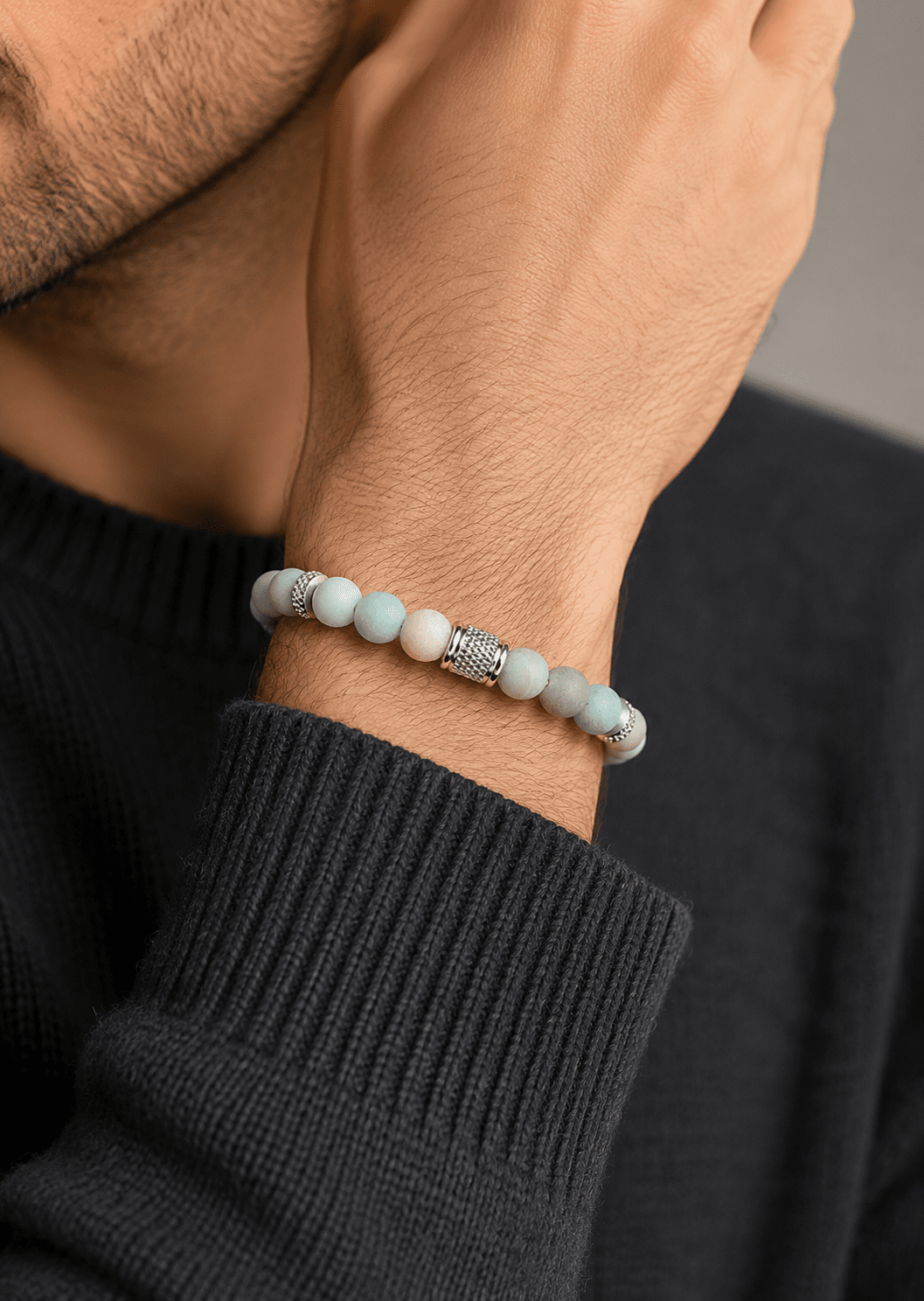 Bracelet perlé Labrador Essence