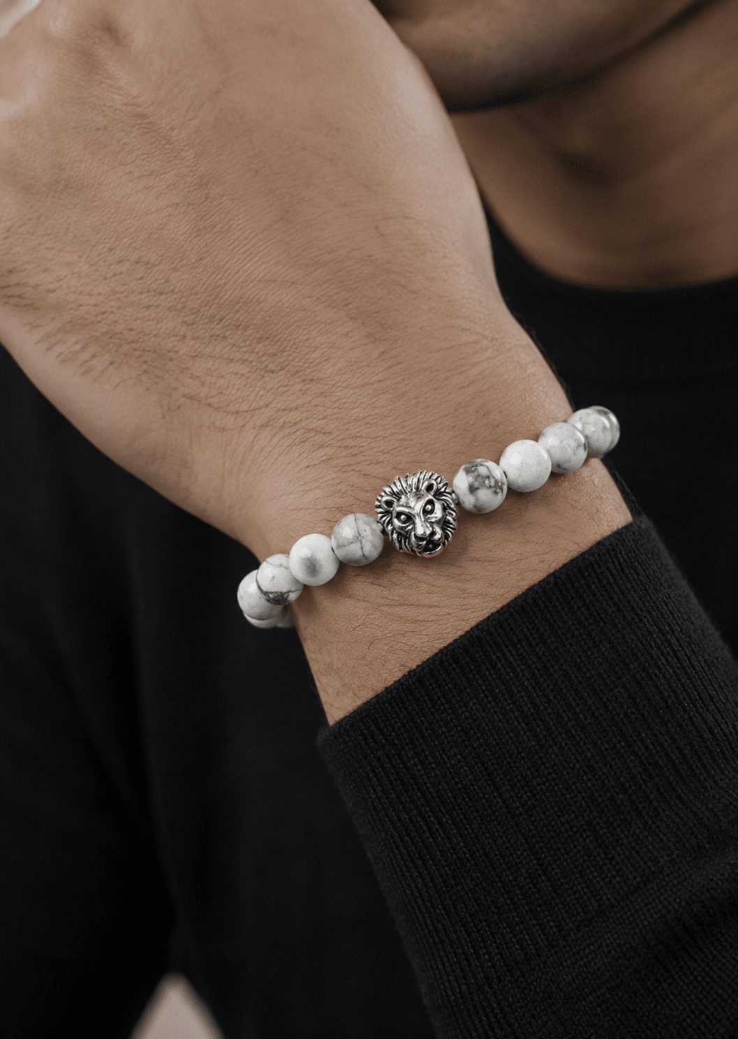 Bracelet perlé Lions Crest