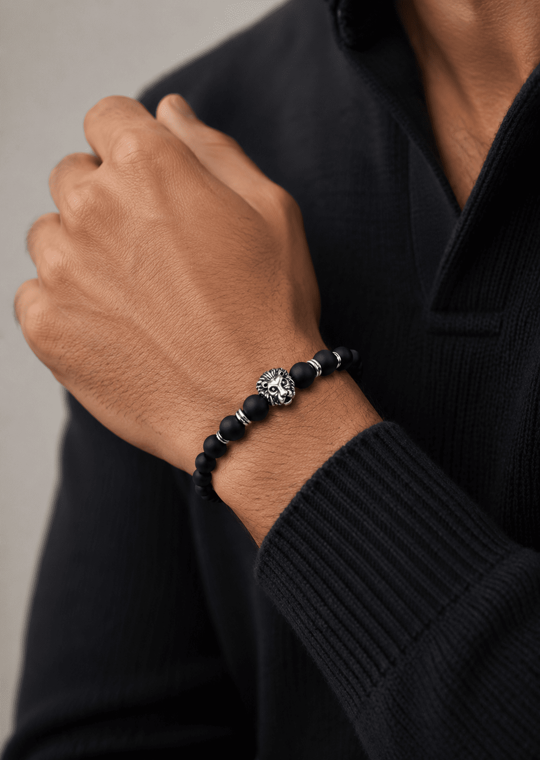 Bracelet perlé Lions Emblem