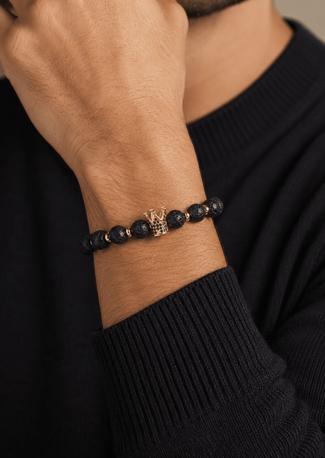Bracelet perlé Noble Crown