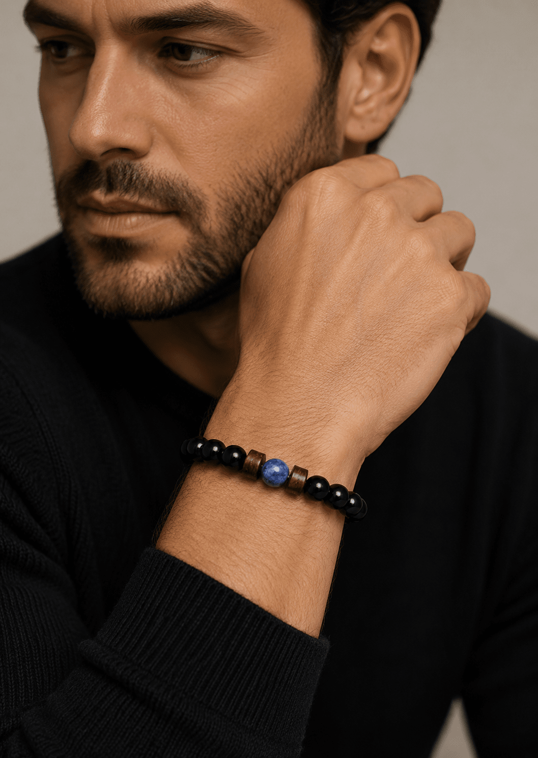 Bracelet perlé Obsidian Forge