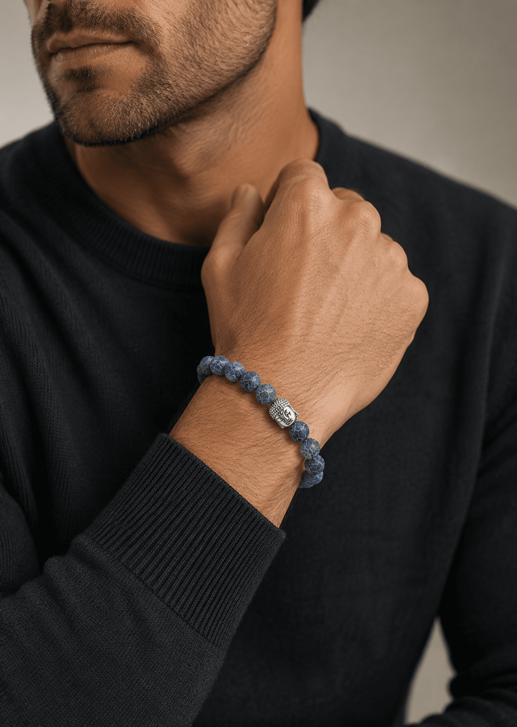 Bracelet perlé Obsidian Veil