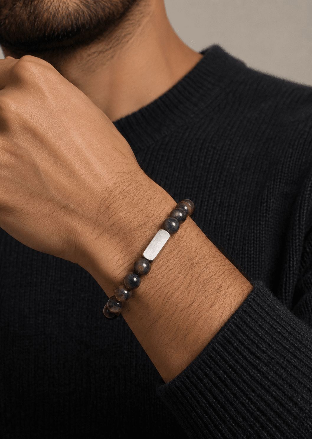 Bracelet perlé Onyx Fusion