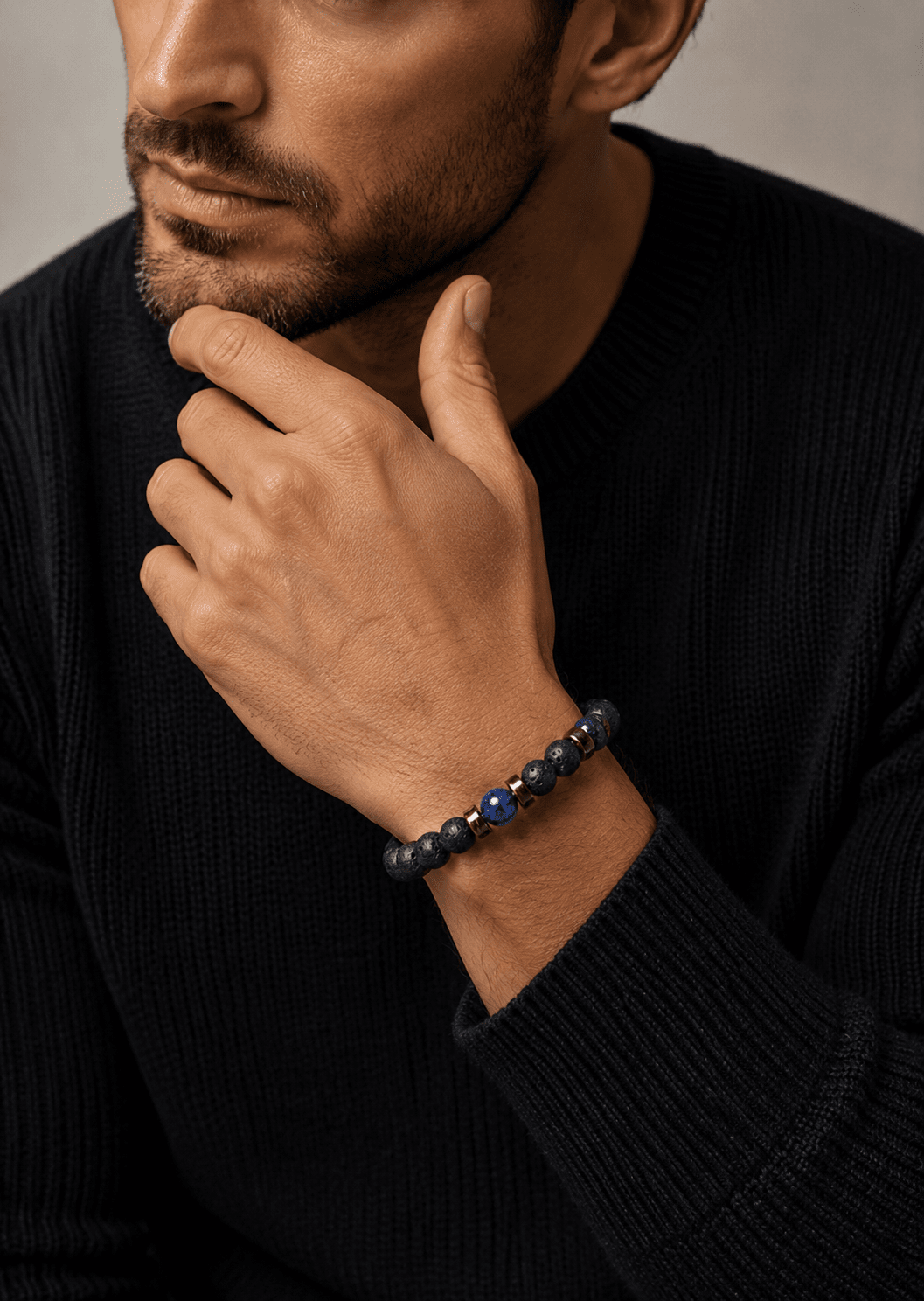 Bracelet perlé Sable Echo