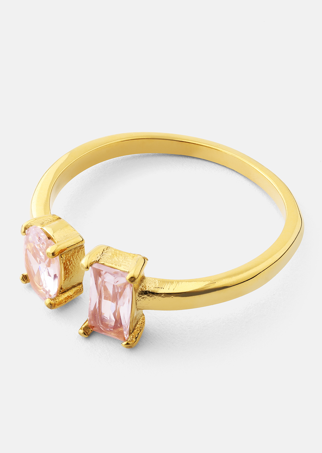 Bague Rosé Duo - 18k Plaquée or