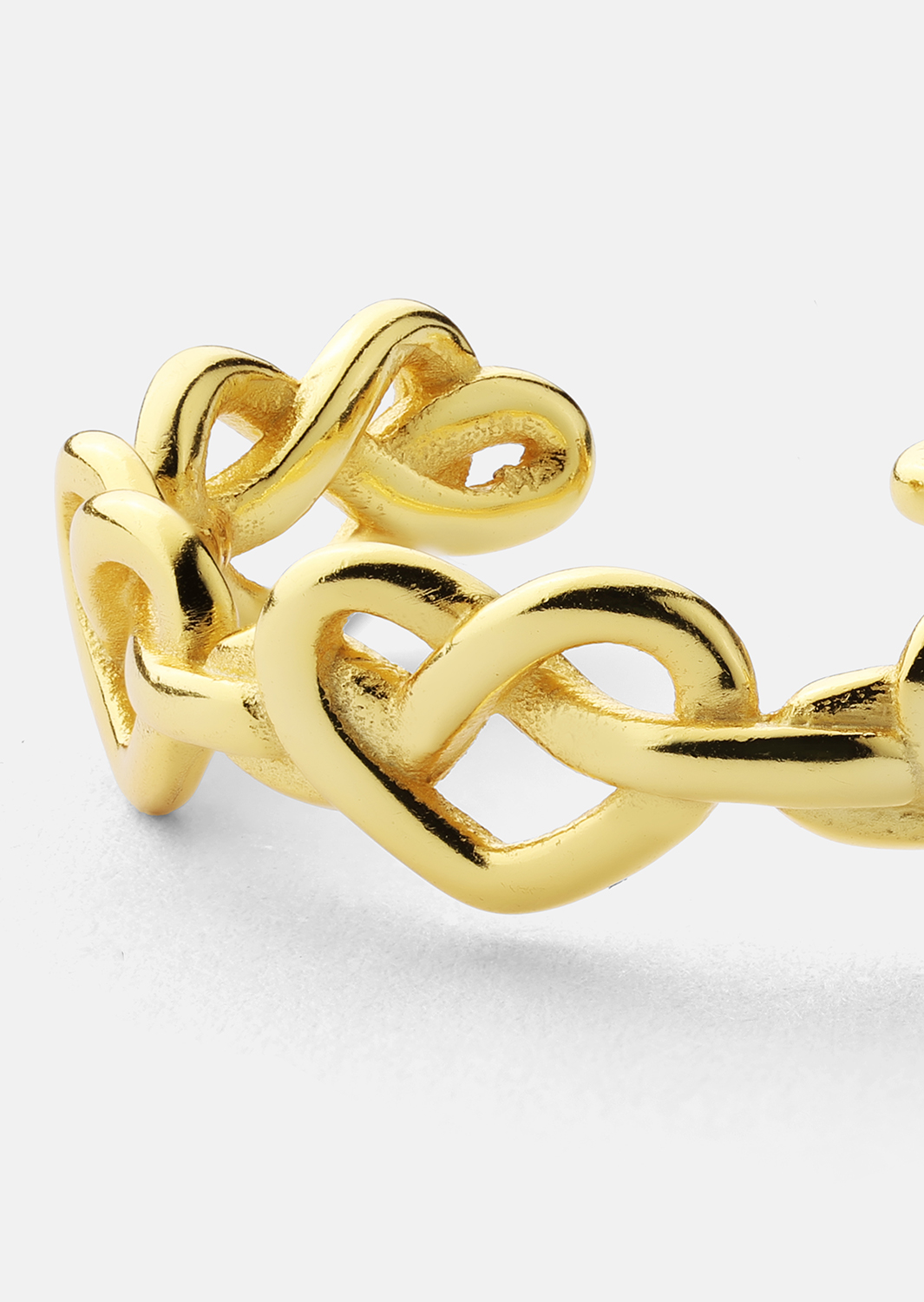 Bague Heart Link - 18k Plaquée or
