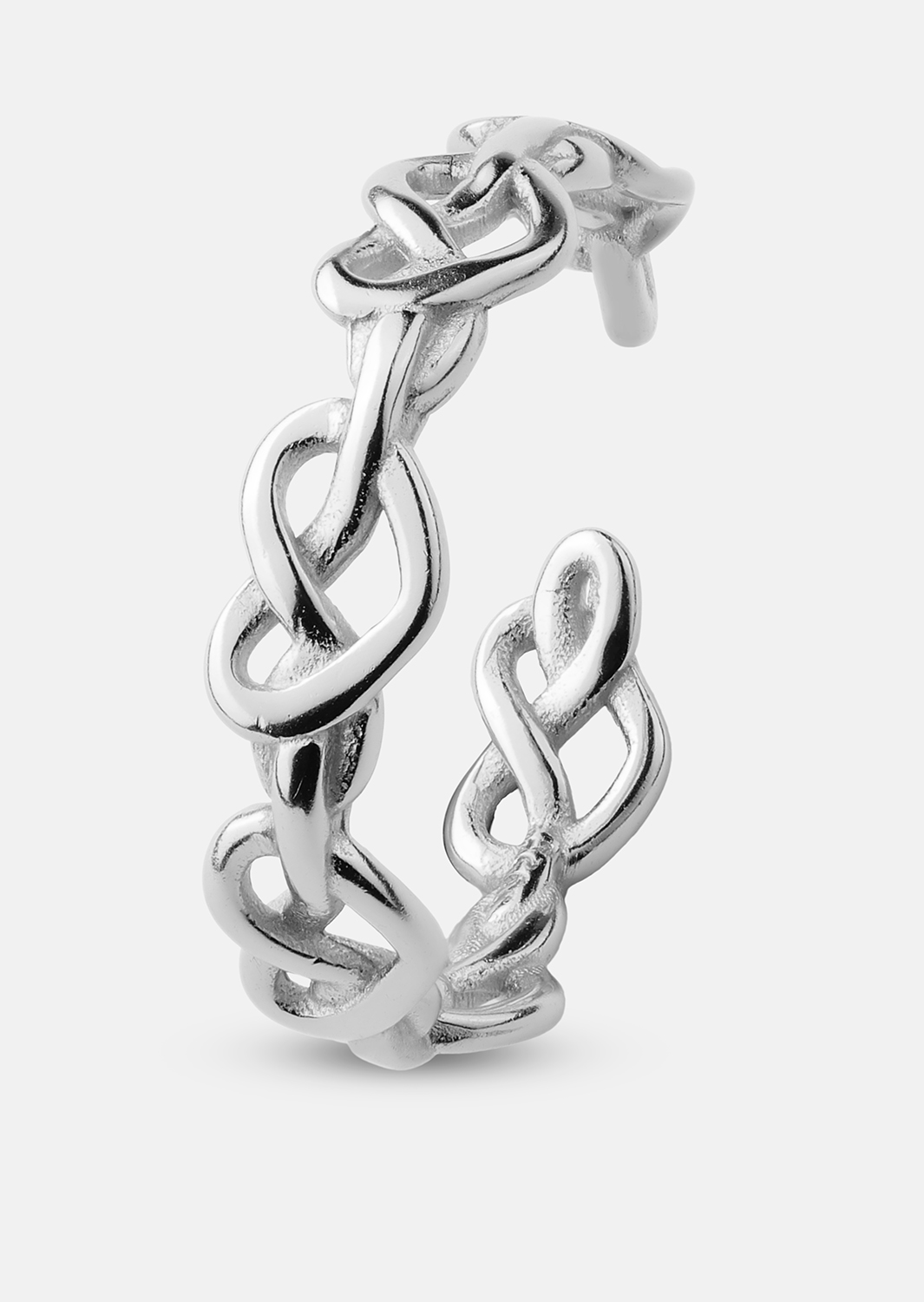 Bague Heart Link - Plaquée argent