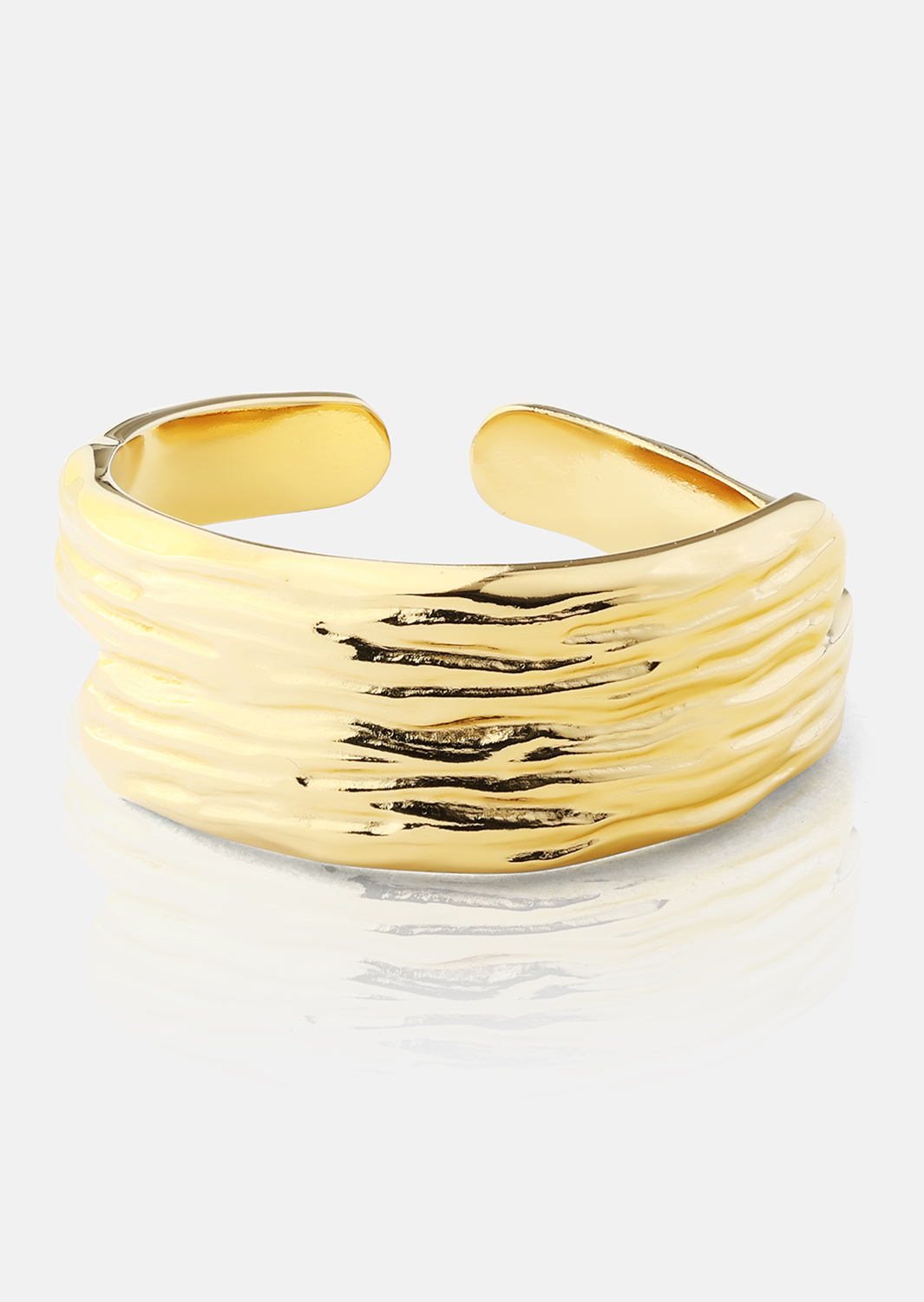 Wavena Bague - 18k Plaquée or