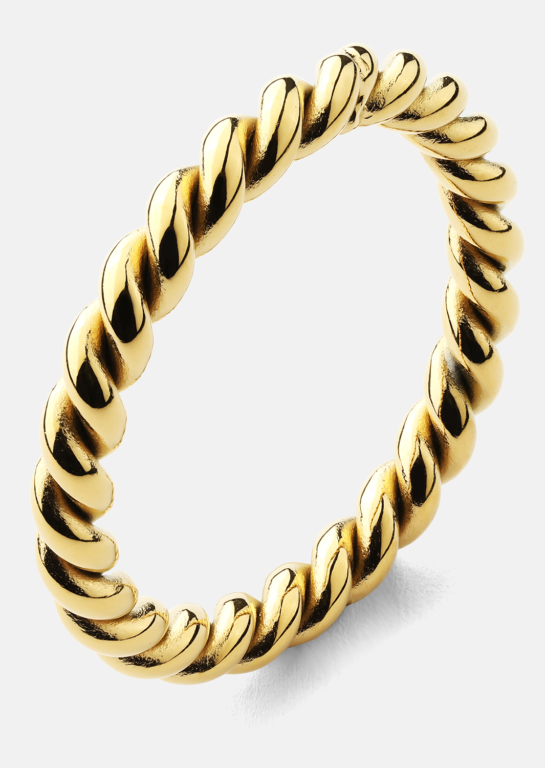 Bague Golden Twist - Plaqué or 18k