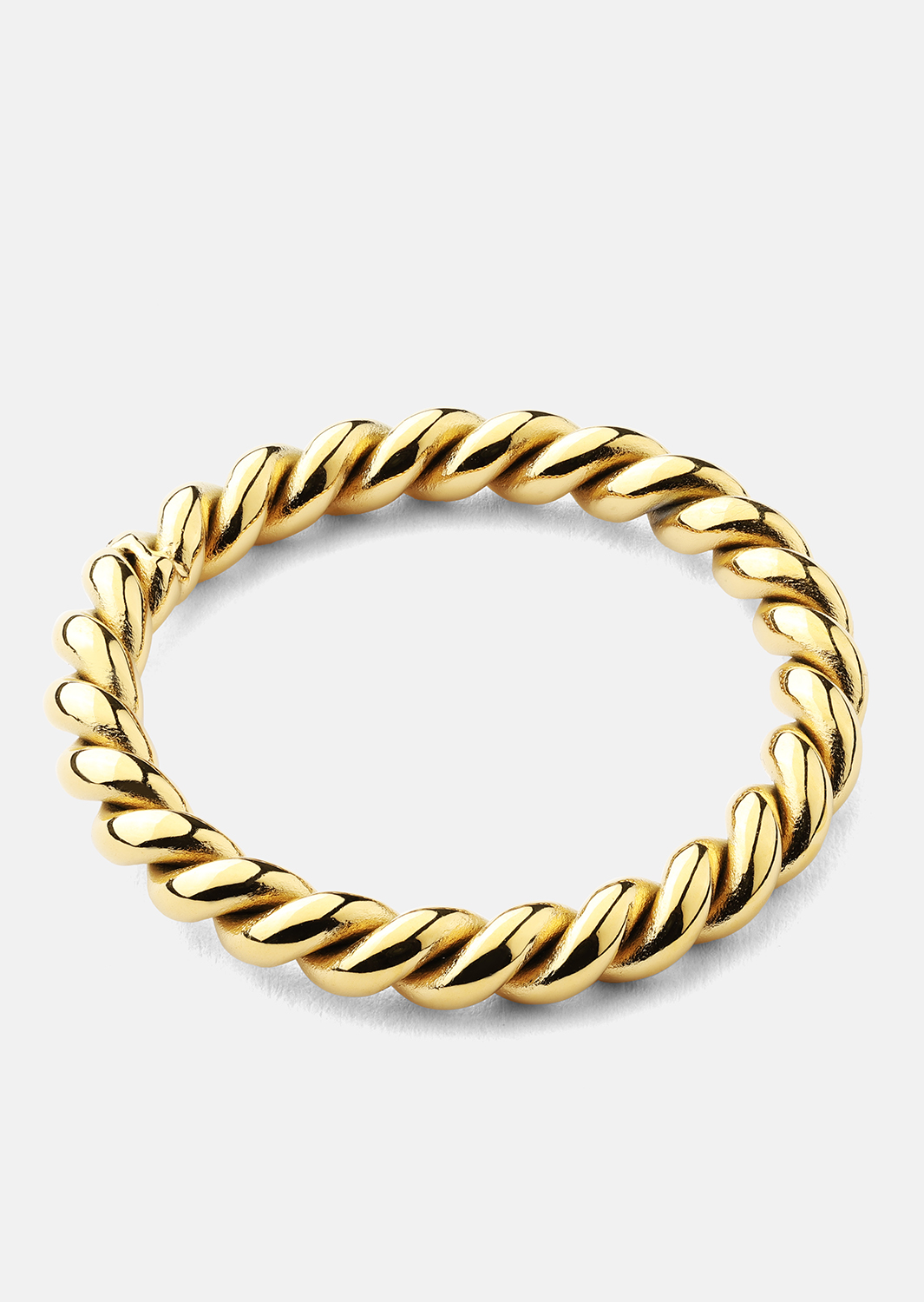 Bague Golden Twist - Plaqué or 18k