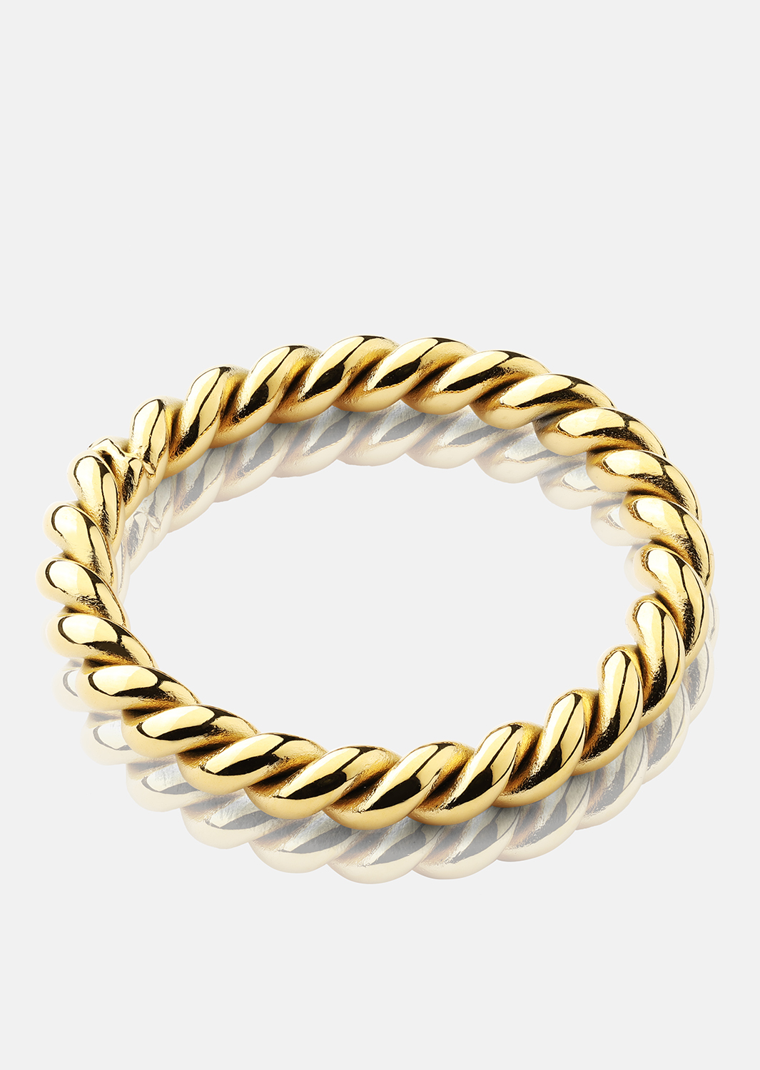 Bague Golden Twist - Plaqué or 18k