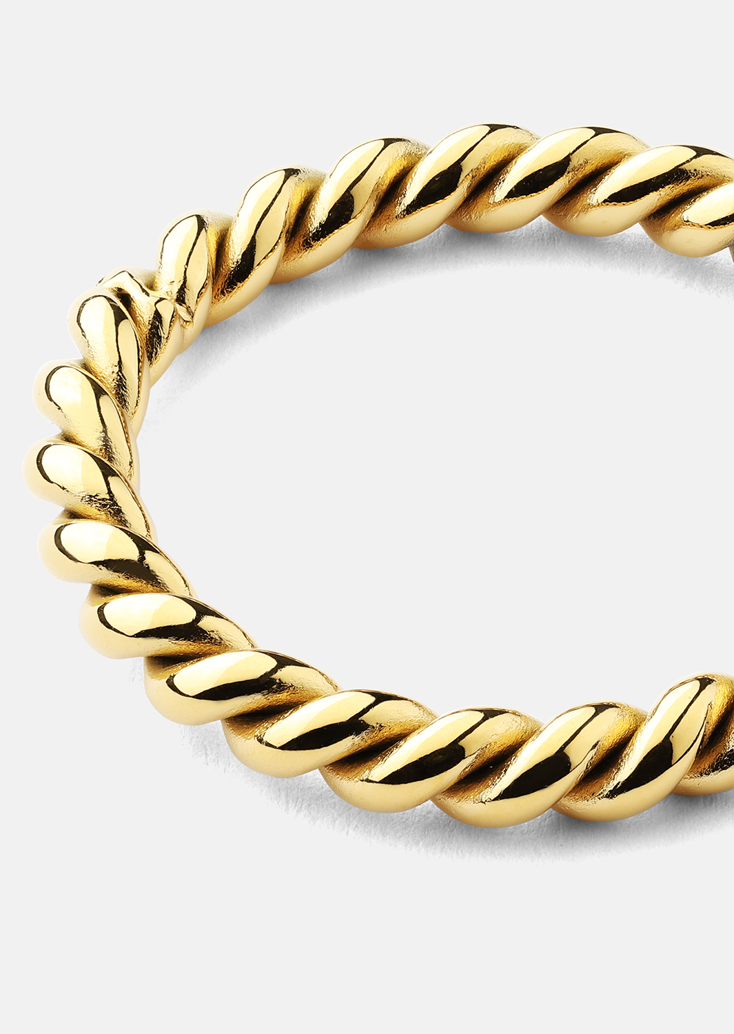 Bague Golden Twist - Plaqué or 18k