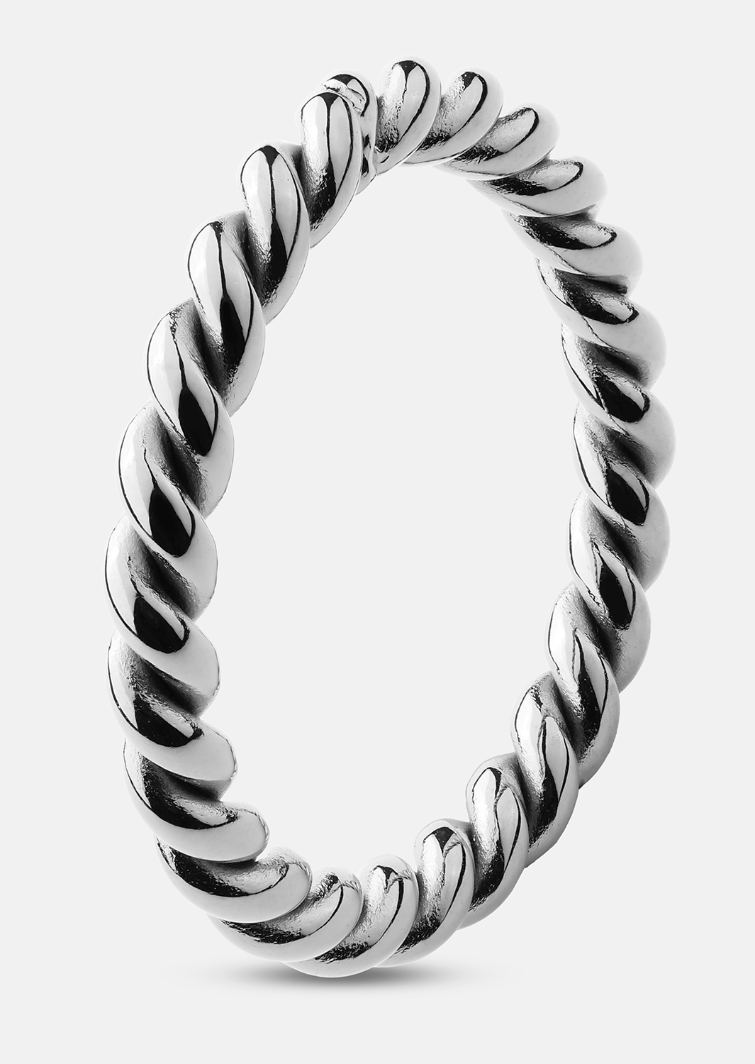 Bague Silver Twist - Plaquée argent