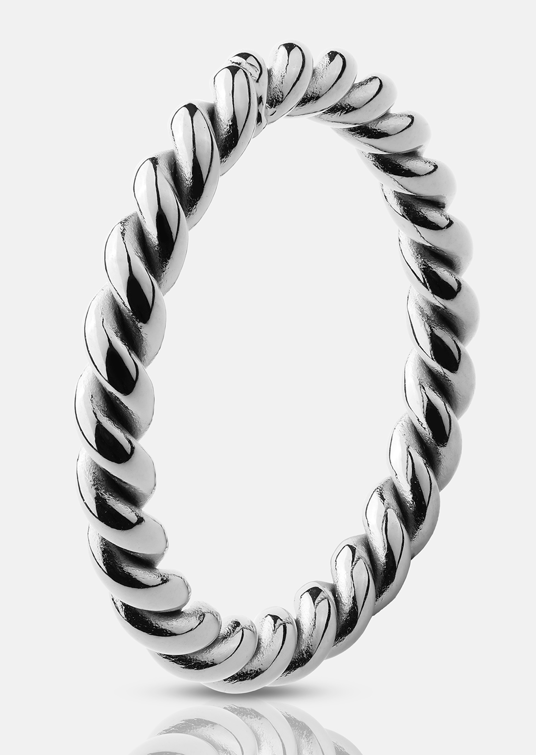 Bague Silver Twist - Plaquée argent