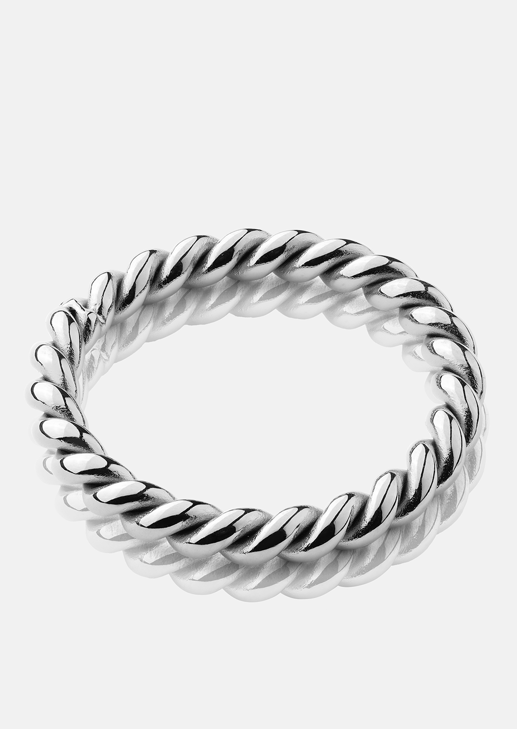 Bague Silver Twist - Plaquée argent
