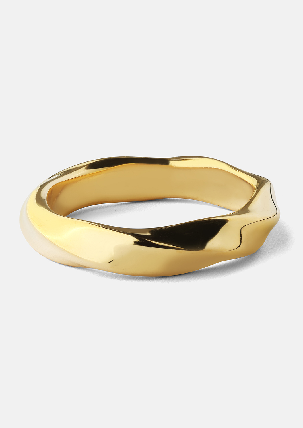 Bague Swirl - Plaqué or 18k