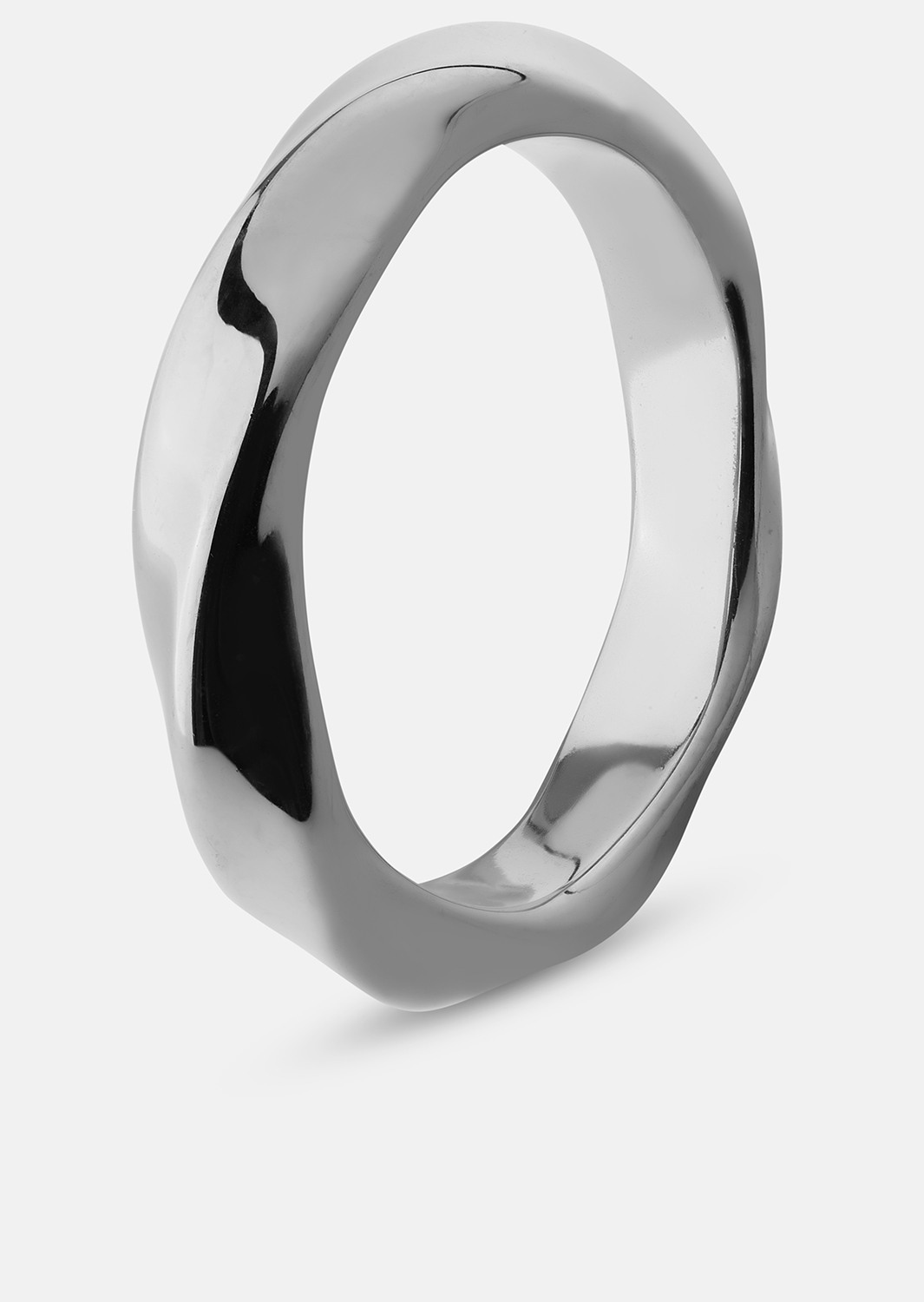 Bague Swirl - Plaquée argent
