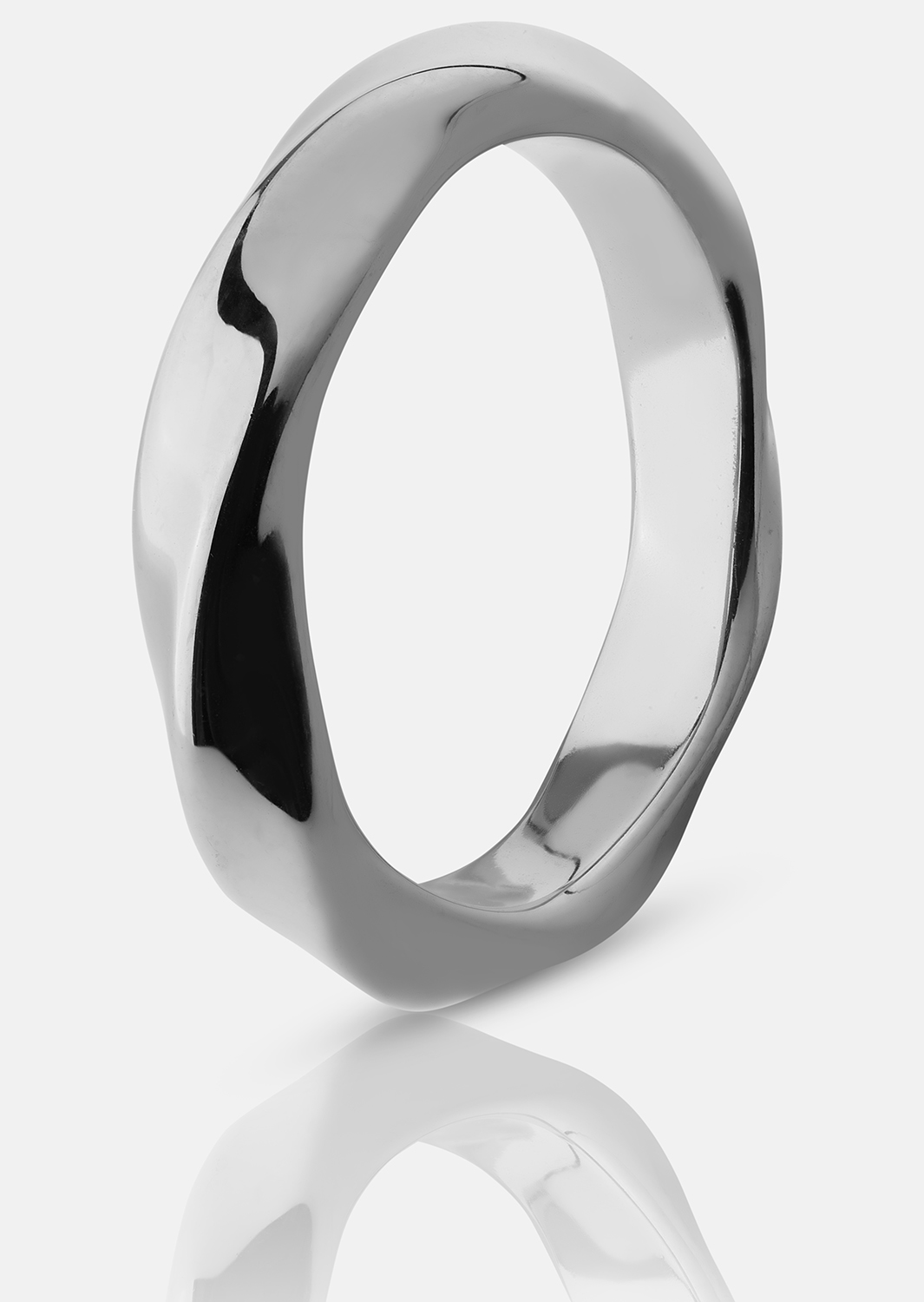 Bague Swirl - Plaquée argent