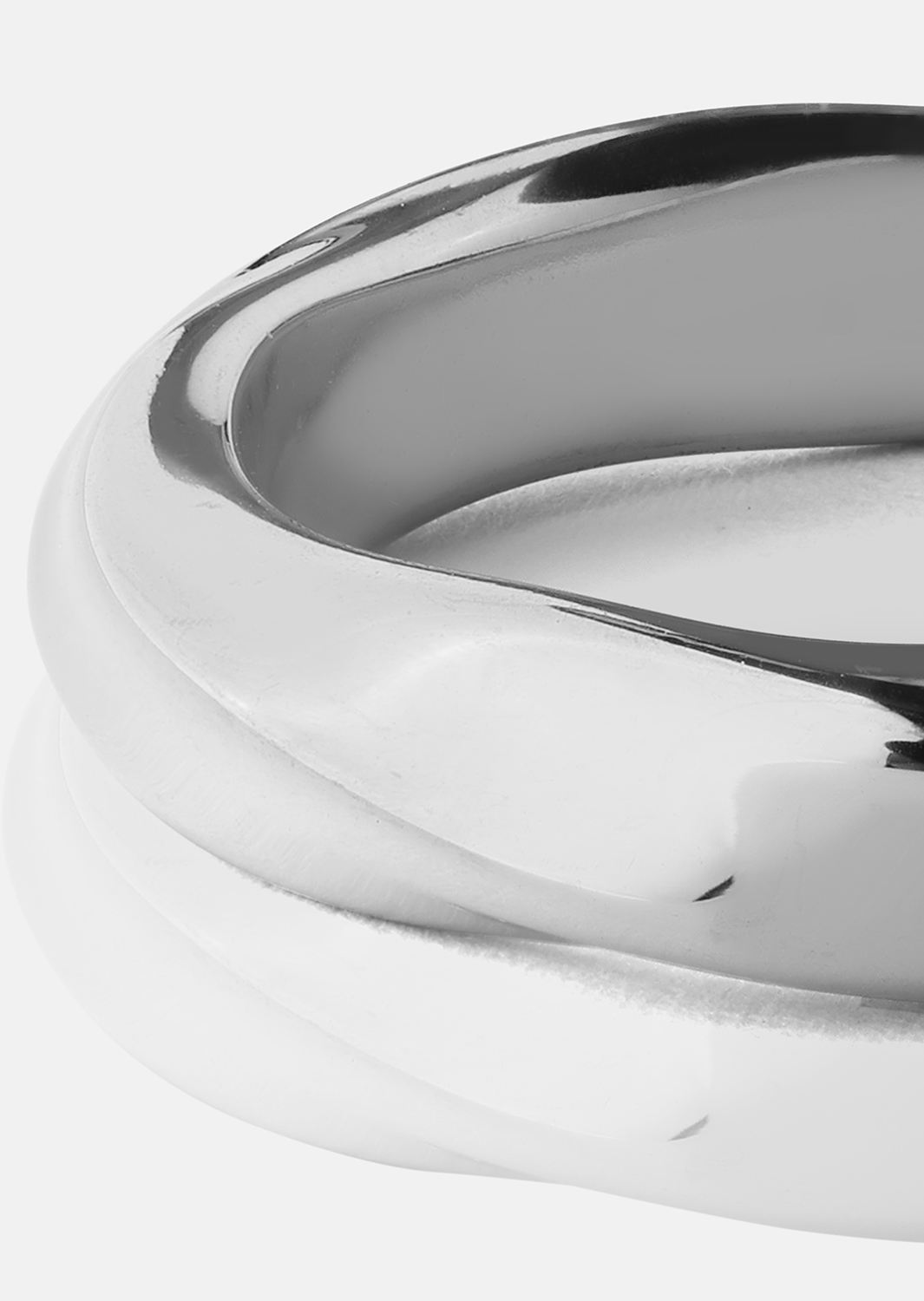 Bague Swirl - Plaquée argent