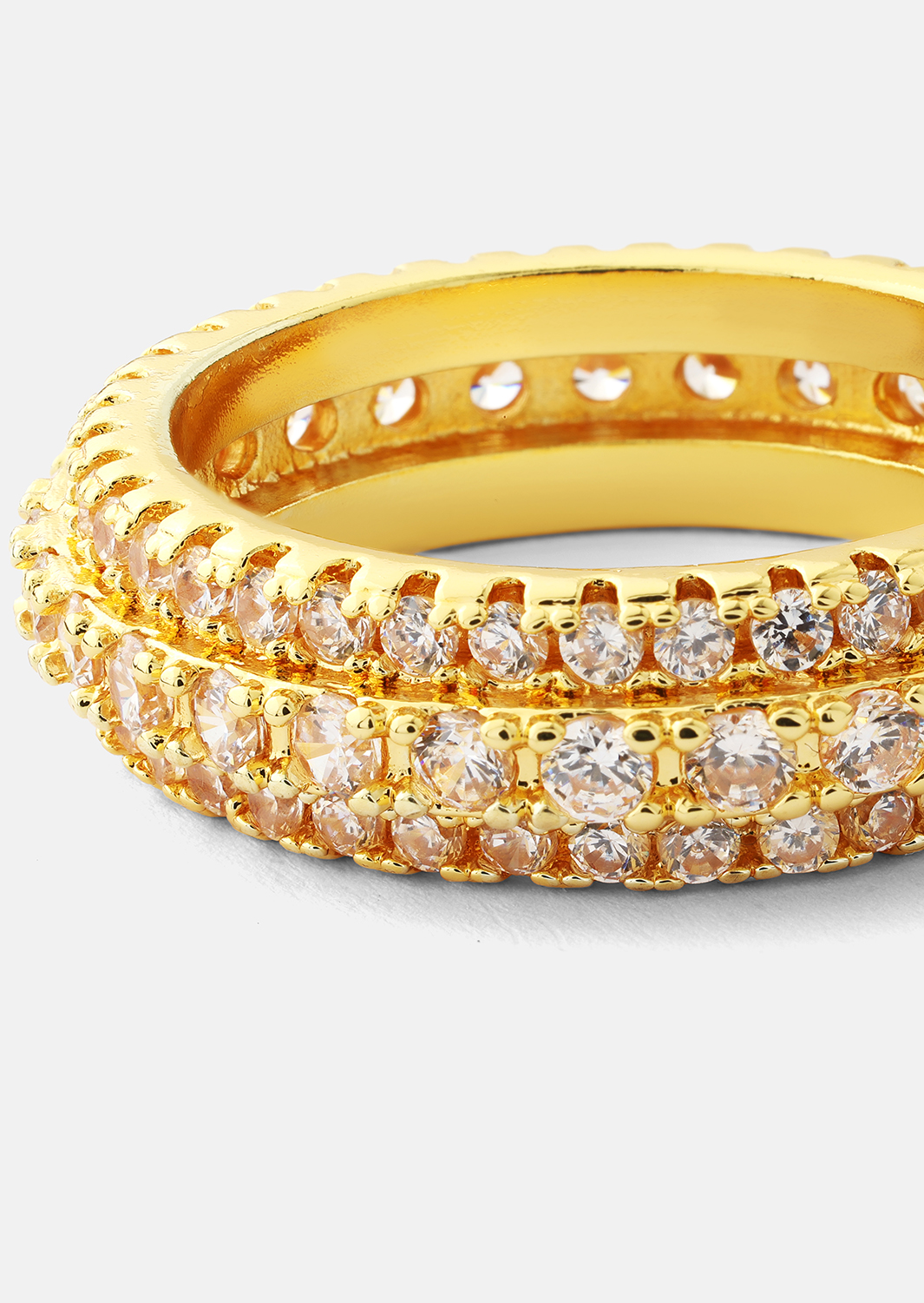 Bague Crystal Shimmer - Plaqué or 18k