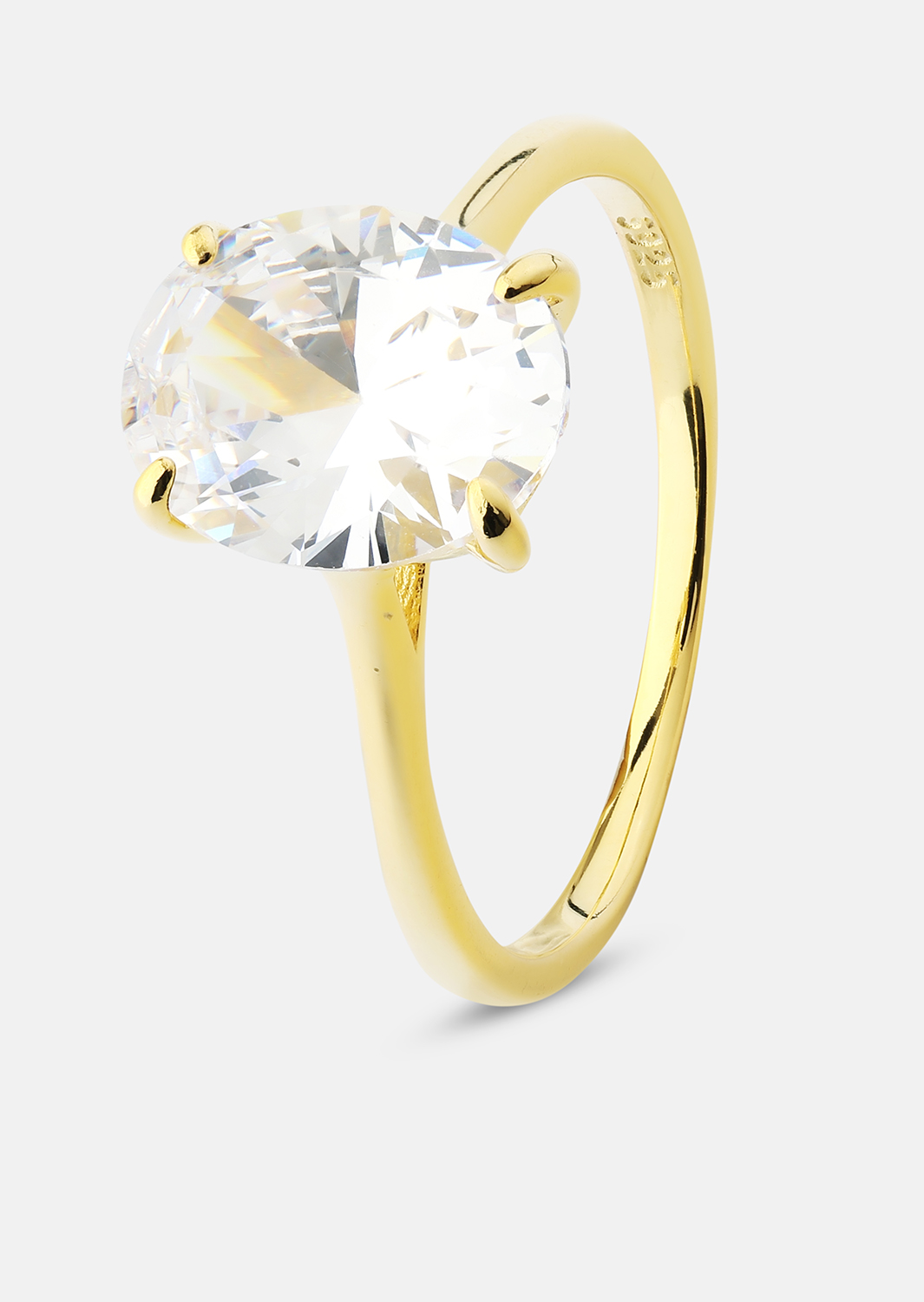 Bague Clarity - 18k Plaquée or